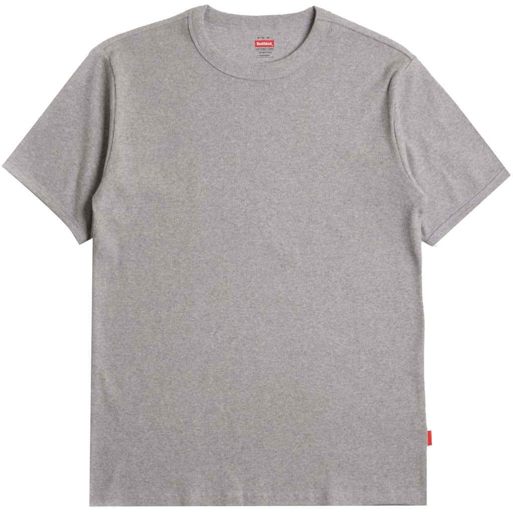 Heavyweight Rib Crew T-Shirt - Heather Grey