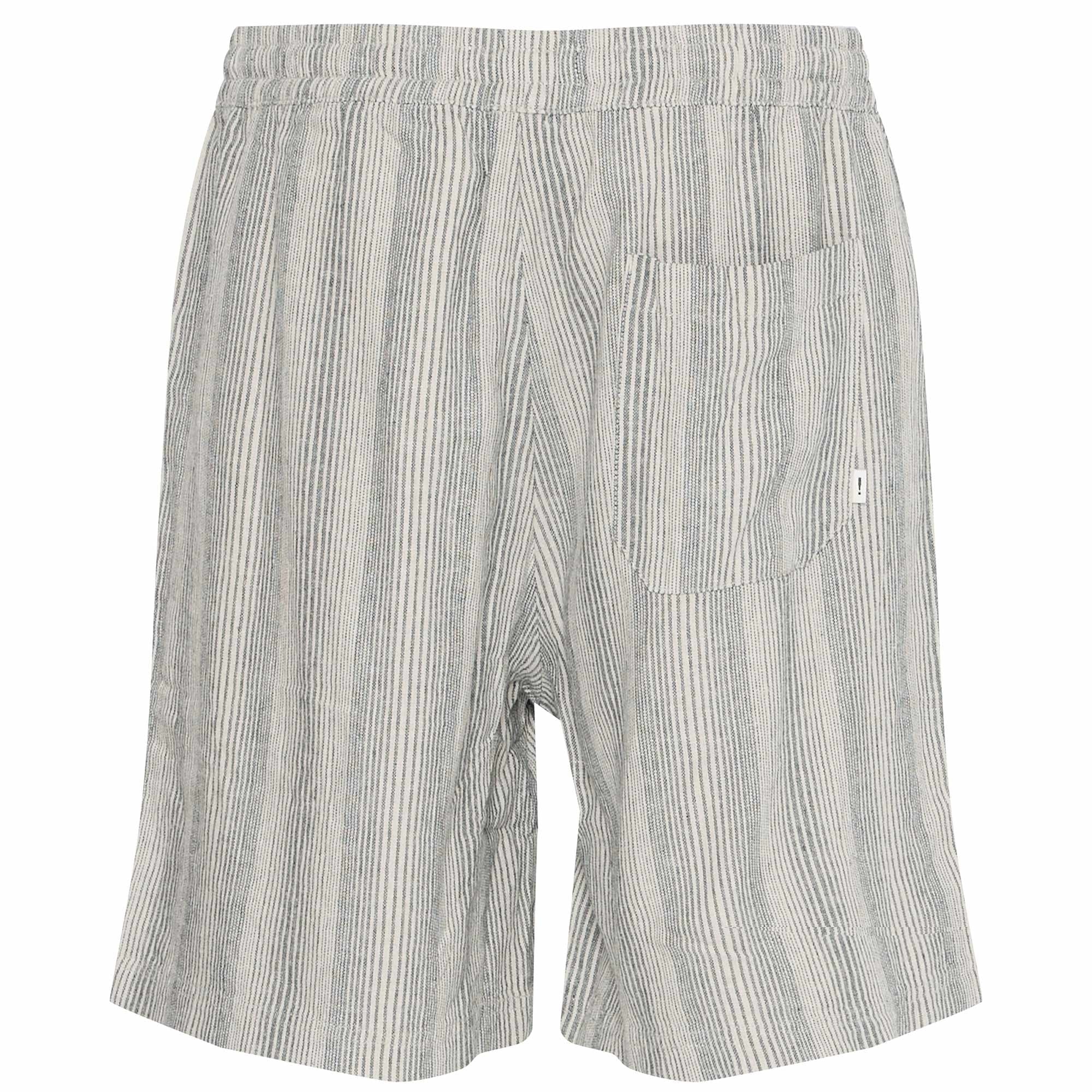 Solid Clothing Liam Stripe Shorts - Grey Navy
