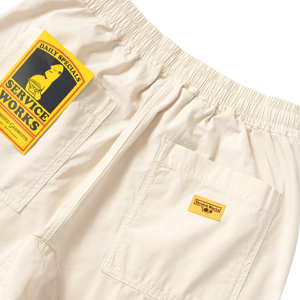 Service Works Poplin Chef Shorts - White Oak