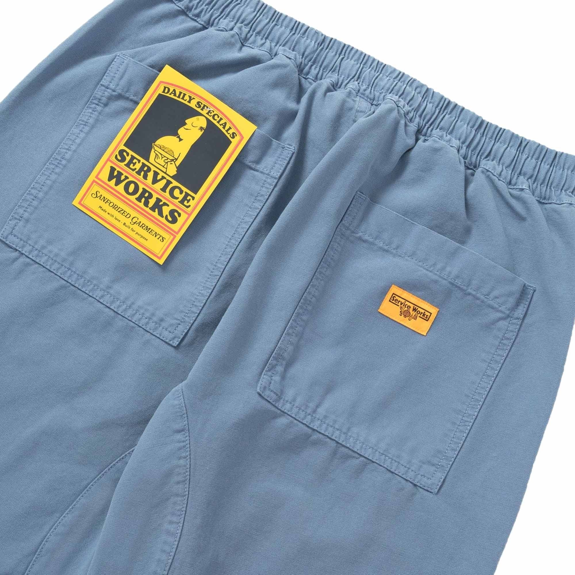 Service Works Canavs Chef Trousers - Work Blue