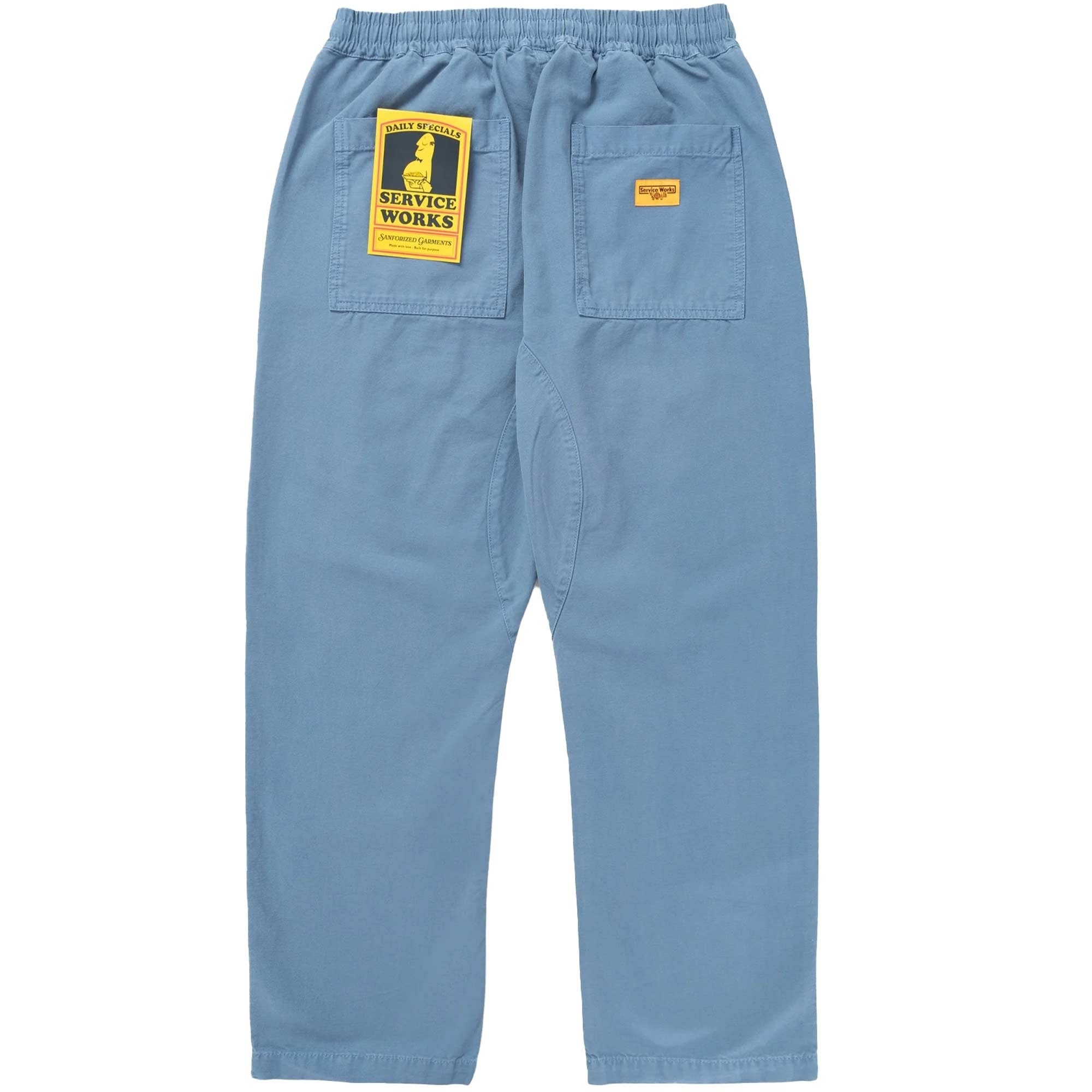 Service Works Canavs Chef Trousers - Work Blue