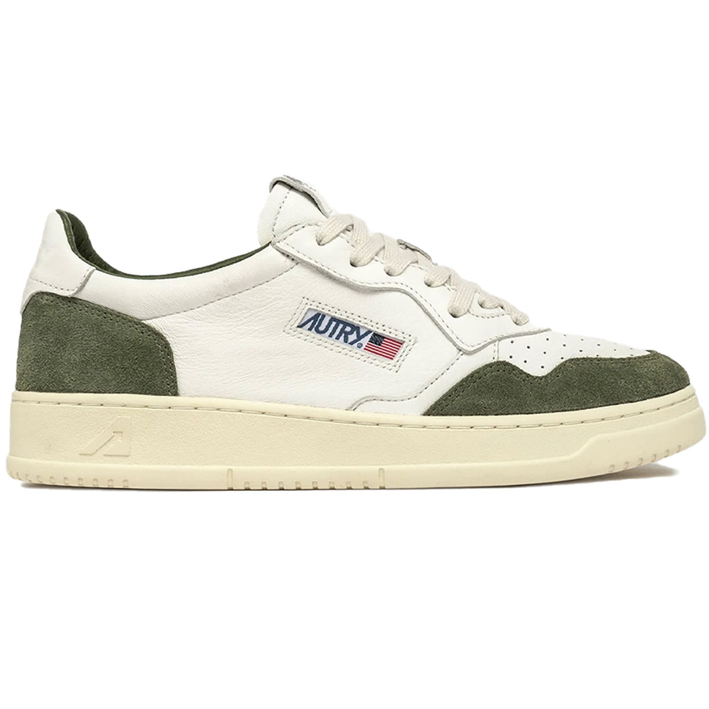 Autry Medalist Low - White Bottle Green