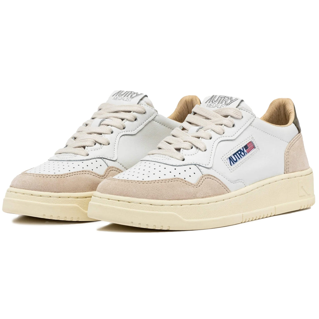 Autry Medalist Low - White/Morel