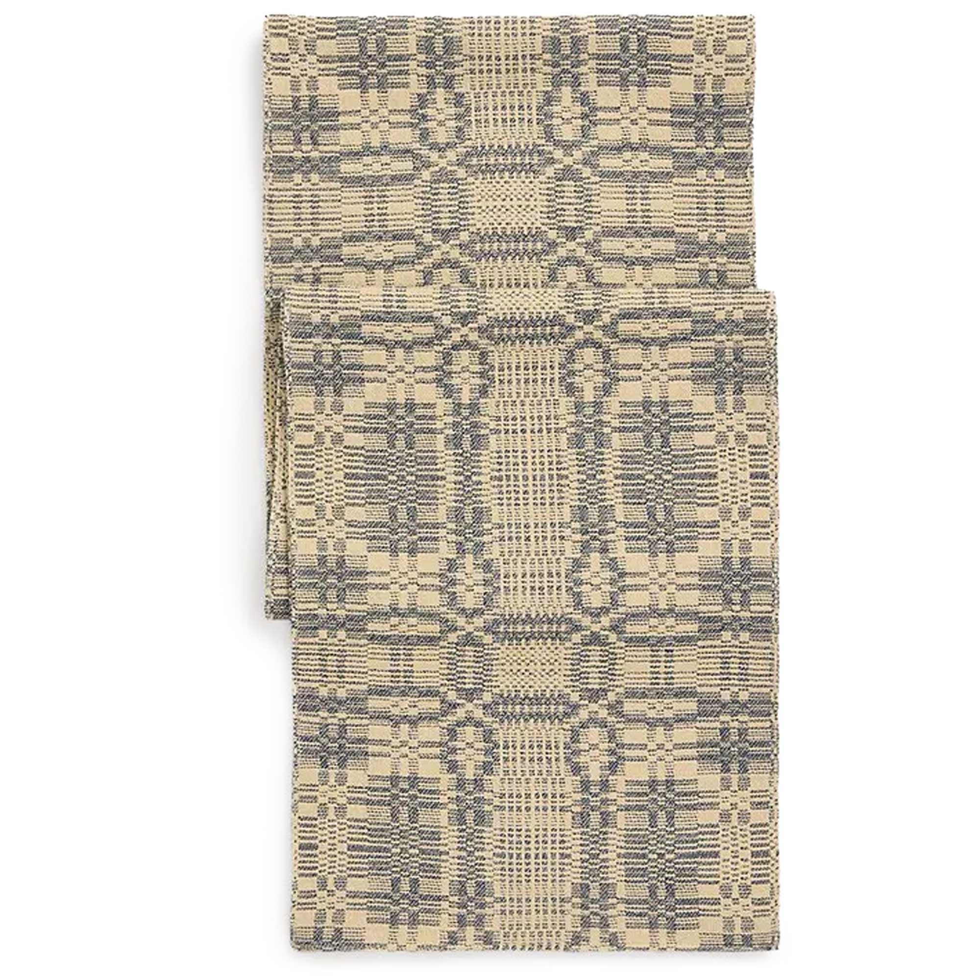 Cotton Jacquard Scarf - Cream
