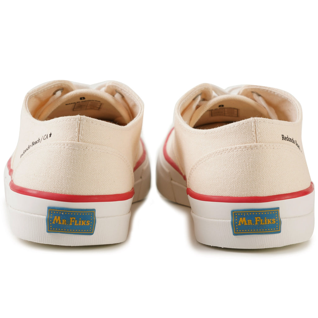 Mr Fliks Shoes Redondo Canvas - White/Red