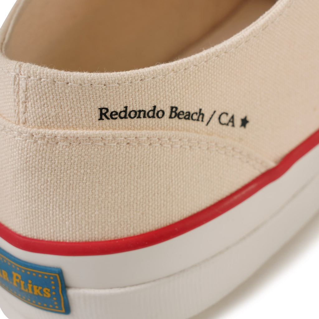 Mr Fliks Shoes Redondo Canvas - White/Red