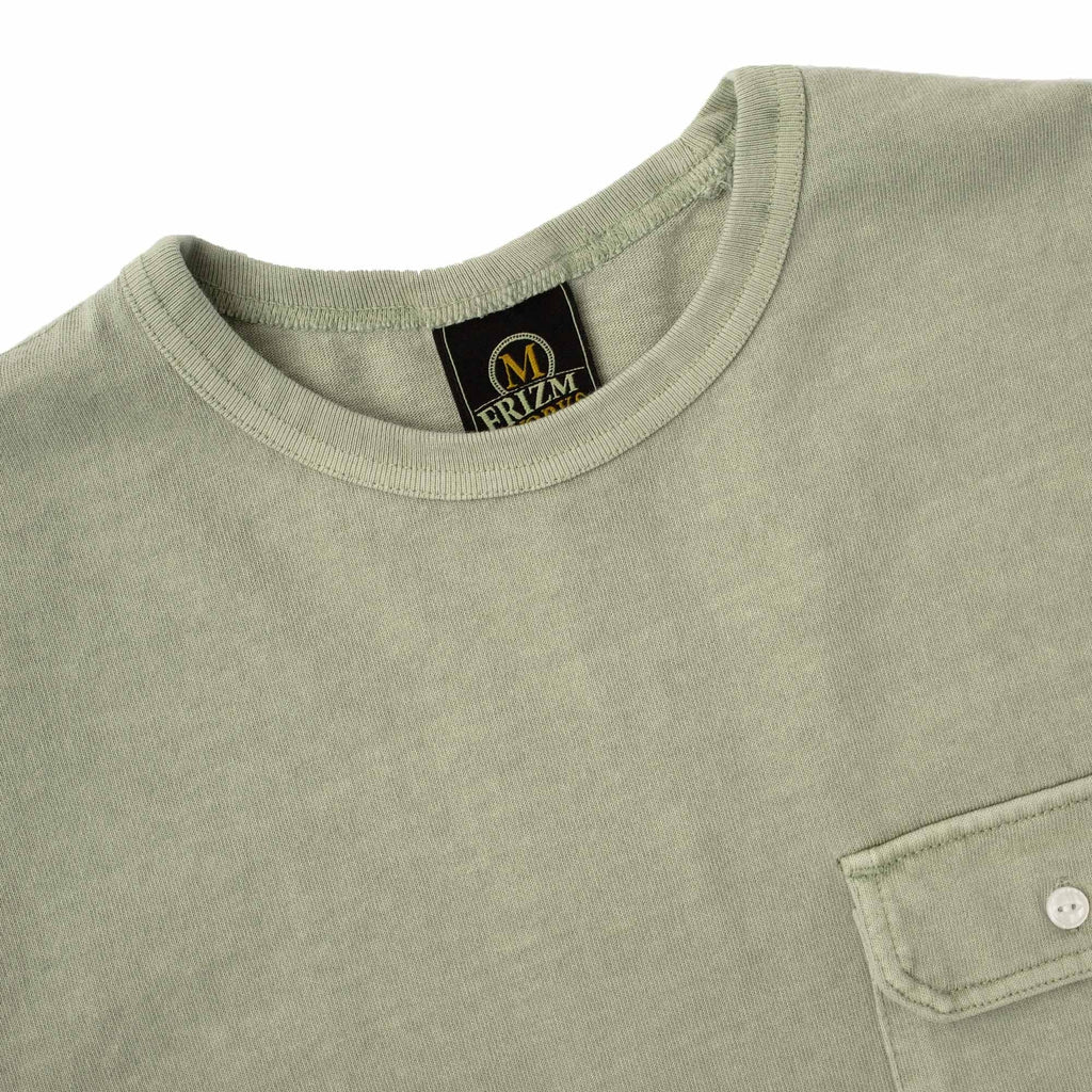 Cigarette Pocket Pigment Dyeing T-Shirt - Beige