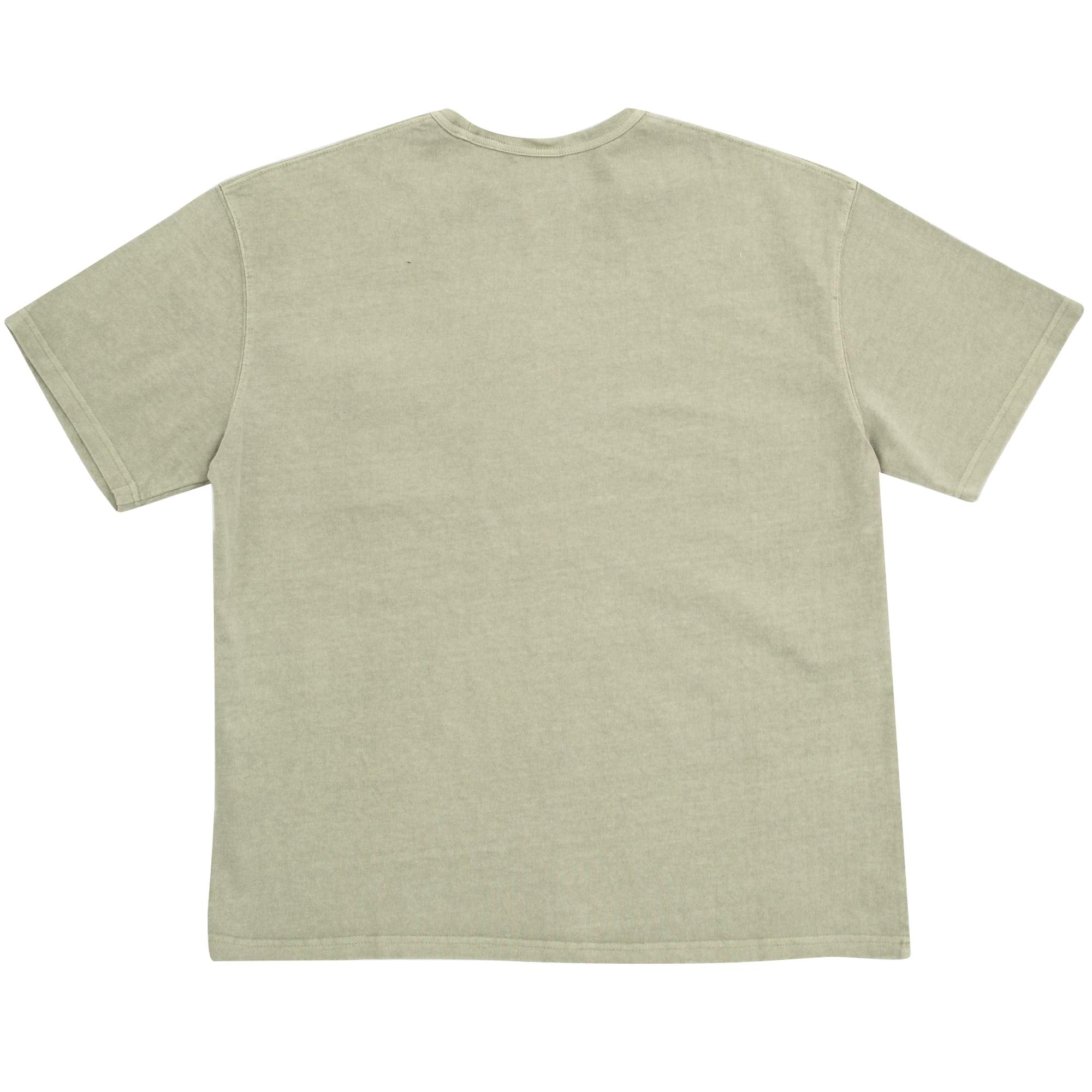 Cigarette Pocket Pigment Dyeing T-Shirt - Beige