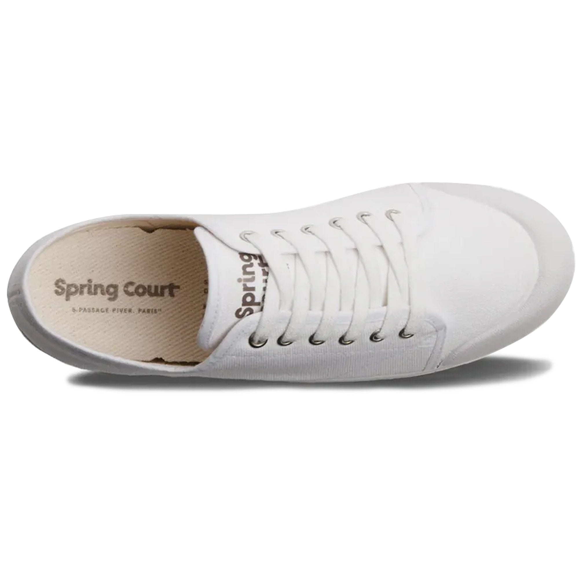 Spring Court Classic G2 Canvas Shoe | White | G2-1001-1-2