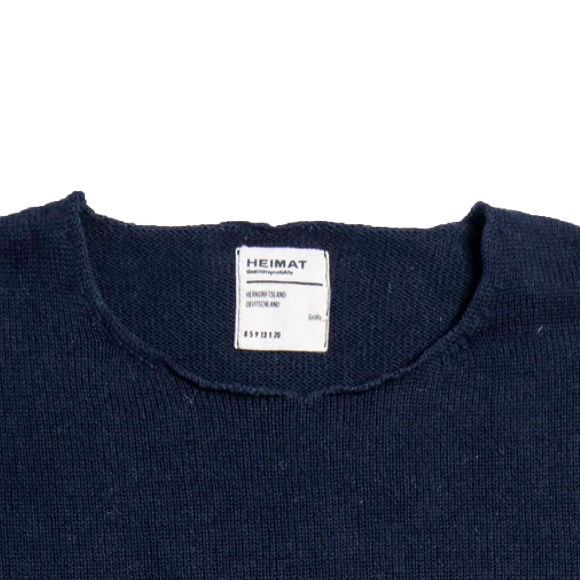 Heimat Cotton Linen Harbour Sweater - Ink