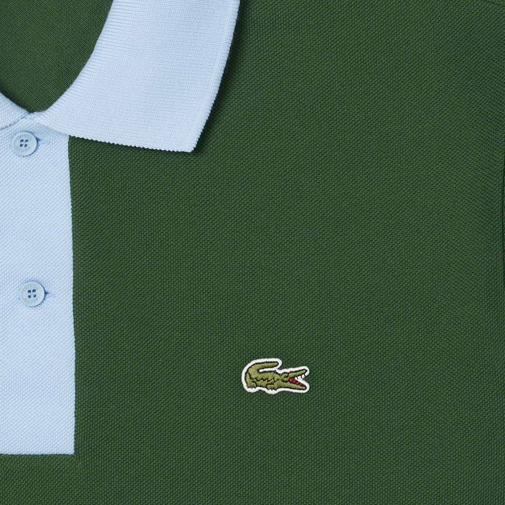 Classic Fit Contrast Collar L.12.12 Polo Shirt - Vert