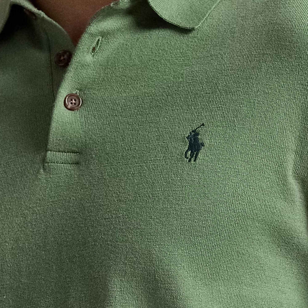 Polo Ralph Lauren Cotton Polo-Collar Jumper - Fatigue Green