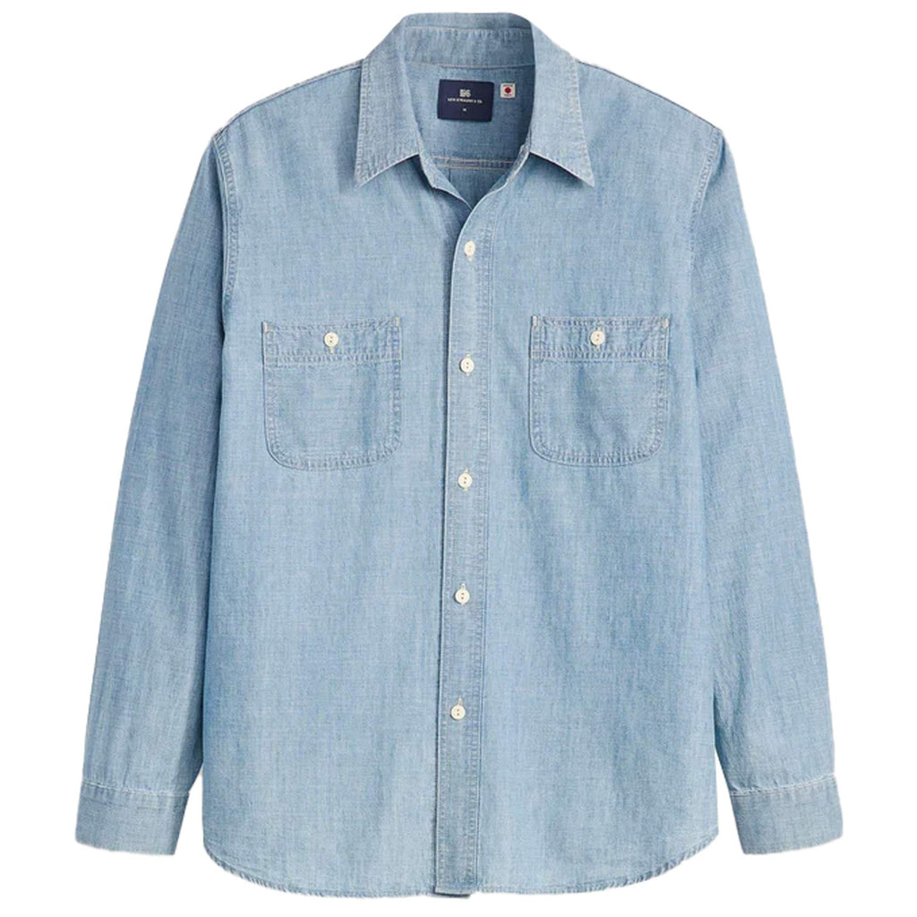 Blue Tab™ Men's Work Shirt - Light Blue