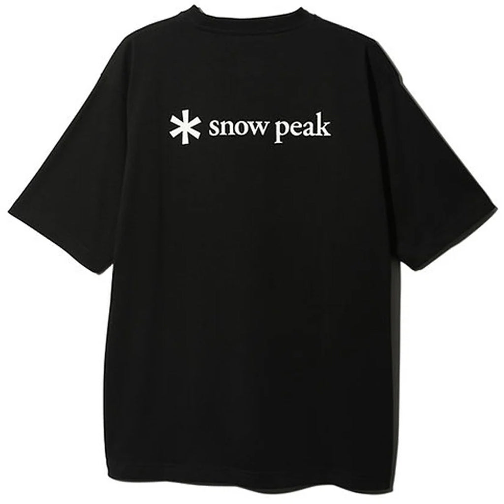 Snow Peak Back Printed Logo T-Shirt - Black