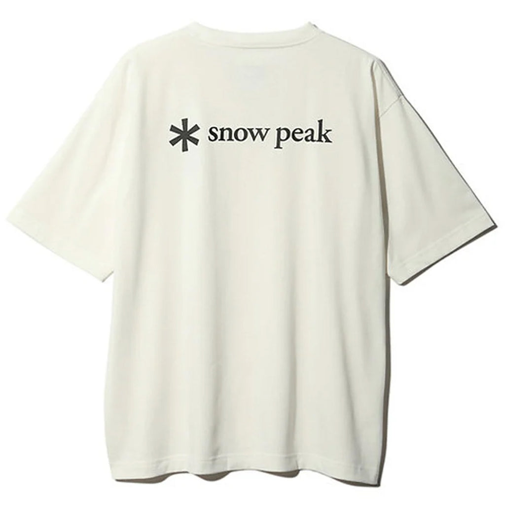 Snow Peak Back Printed Logo T-Shirt - Off White