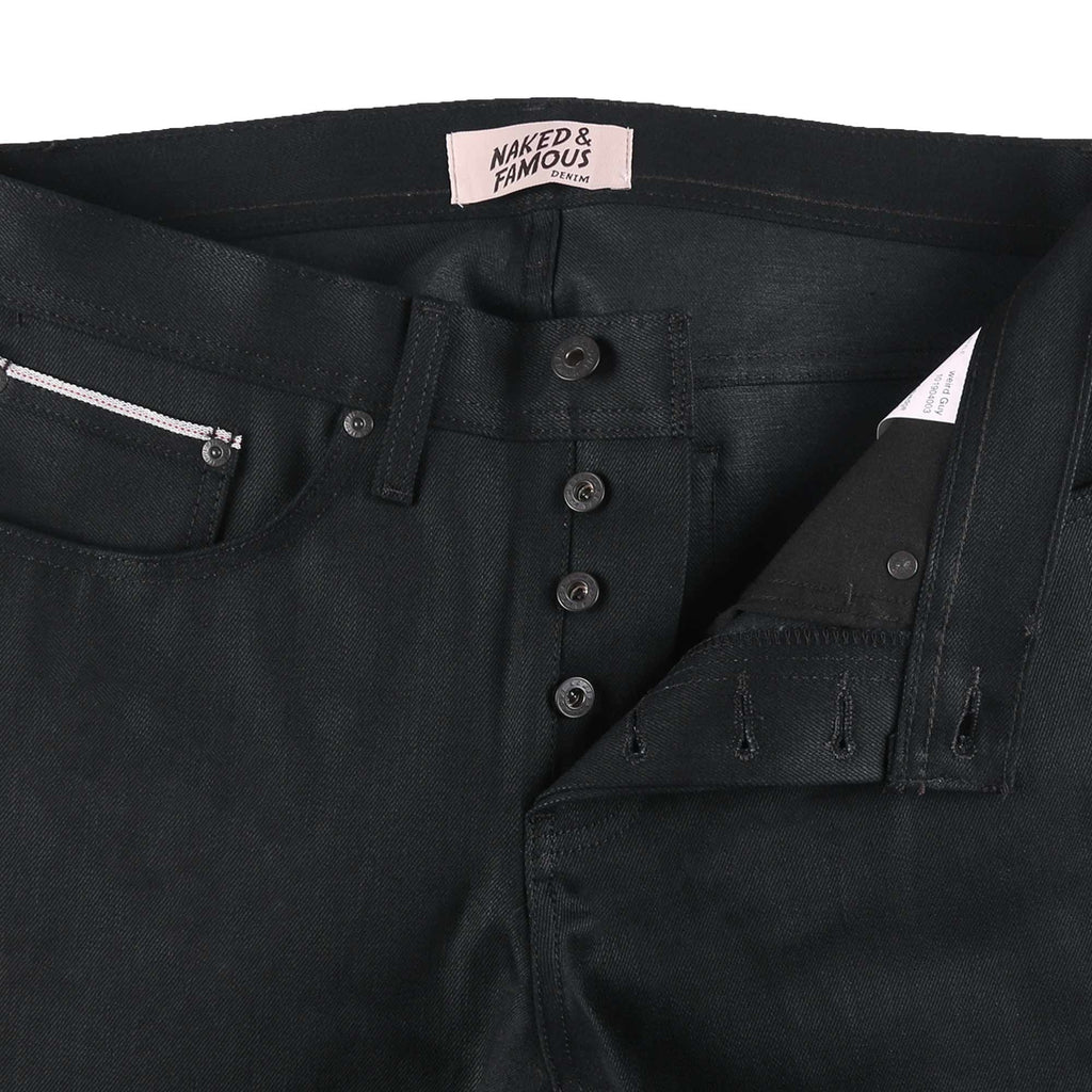 Super Guy Black Cobra Stretch Selvedge - Black