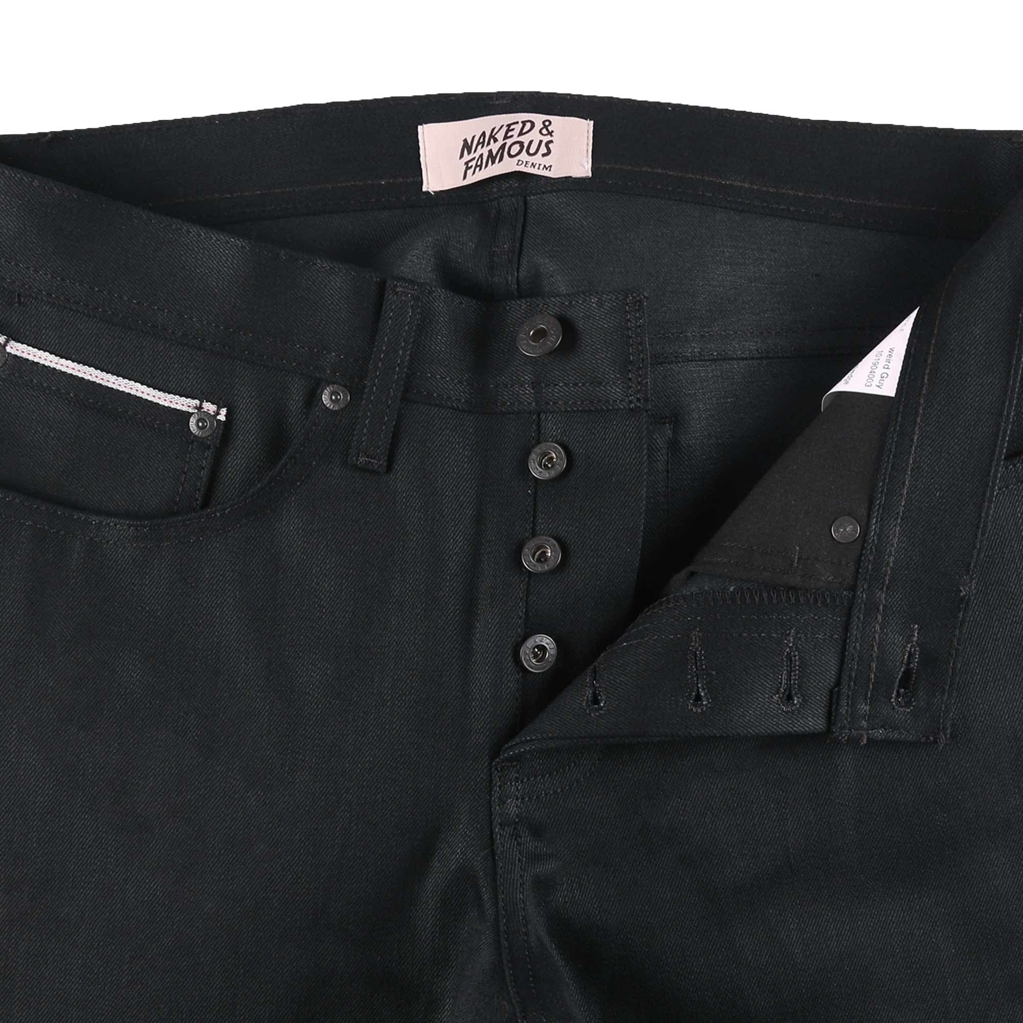 Super Guy Black Cobra Stretch Selvedge - Black