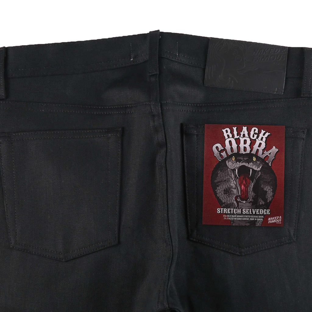 Super Guy Black Cobra Stretch Selvedge - Black