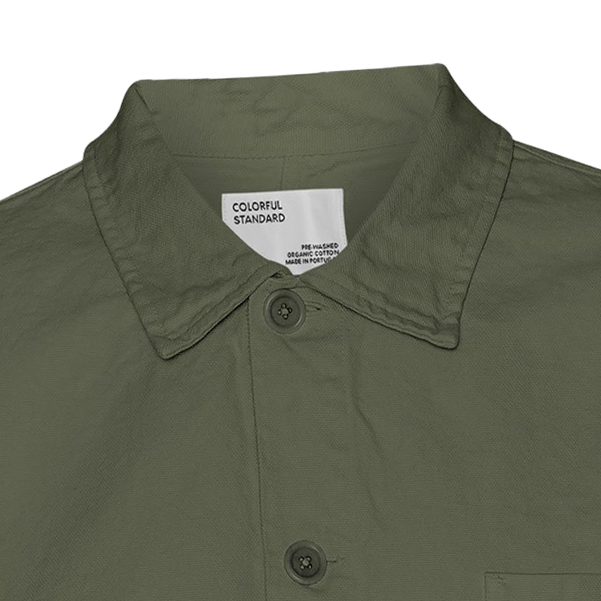 Organic Workwear Jacket - Dusty Olive