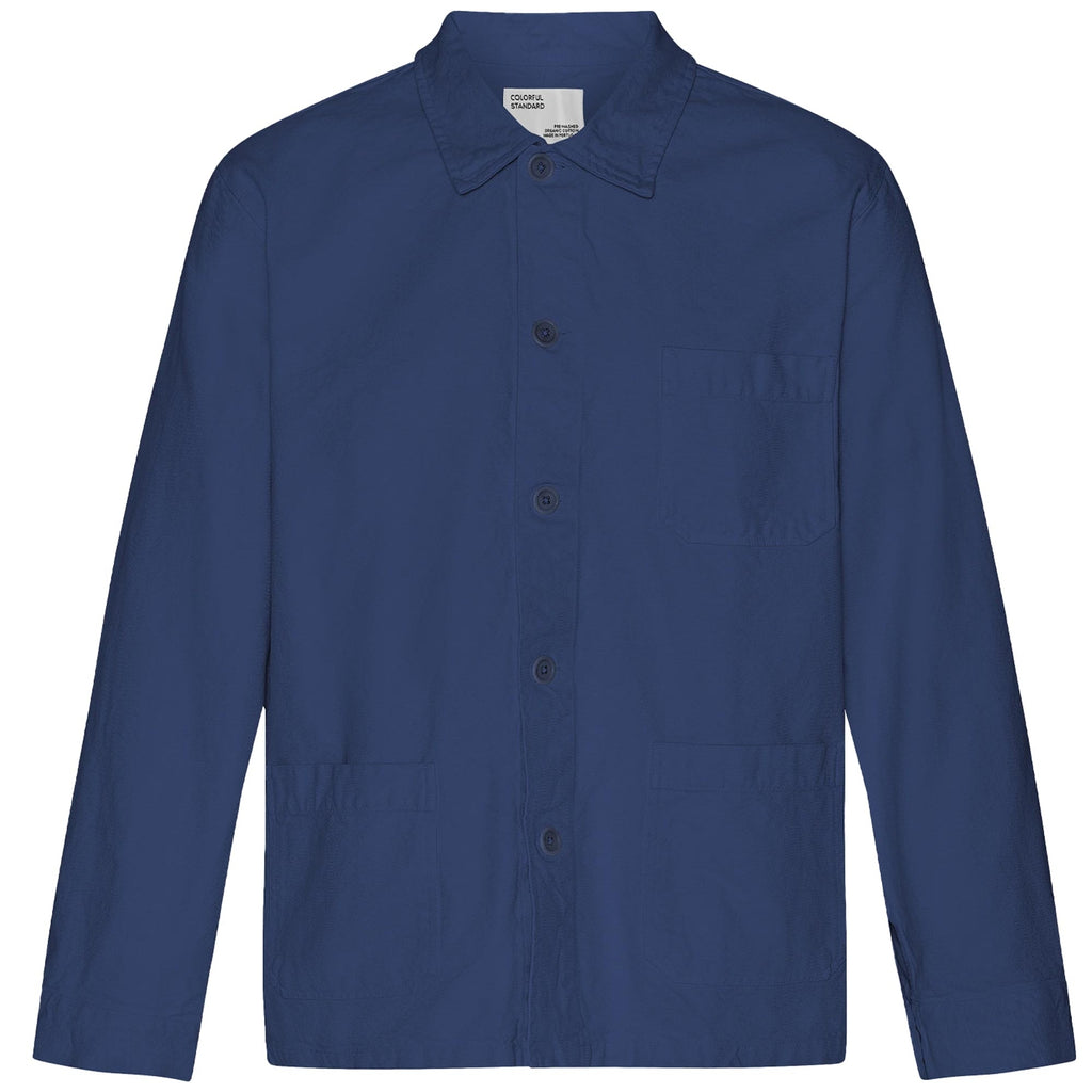 Organic Workwear Jacket - Marine Blue