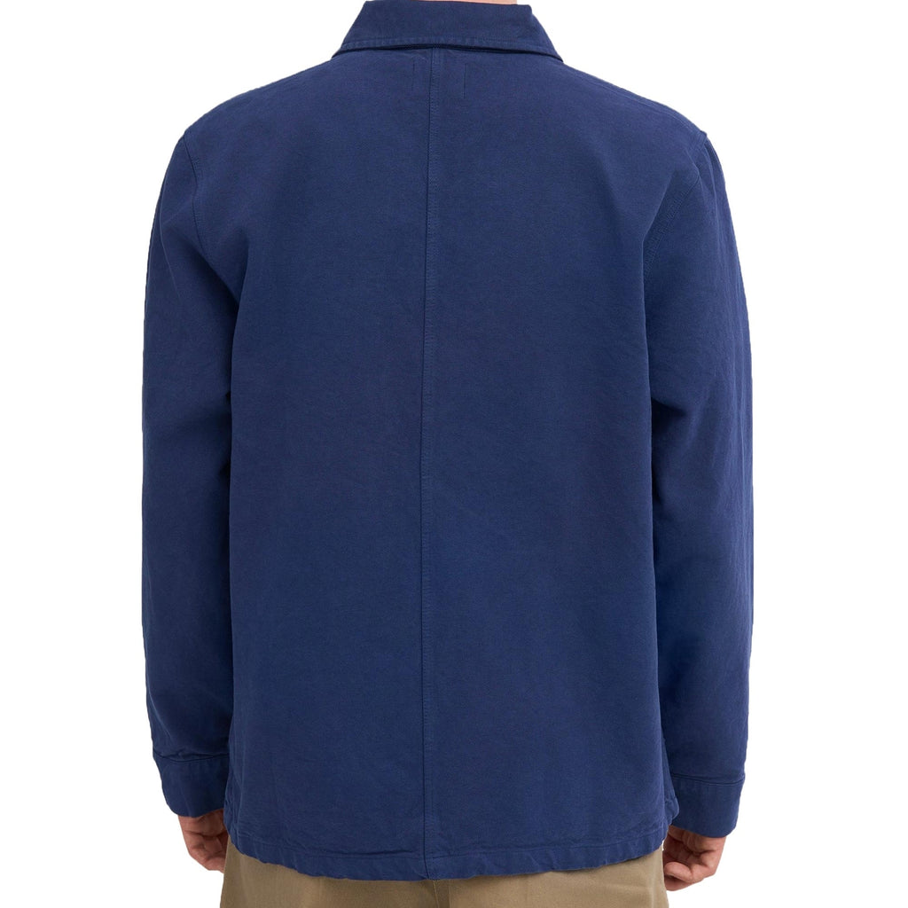 Organic Workwear Jacket - Marine Blue