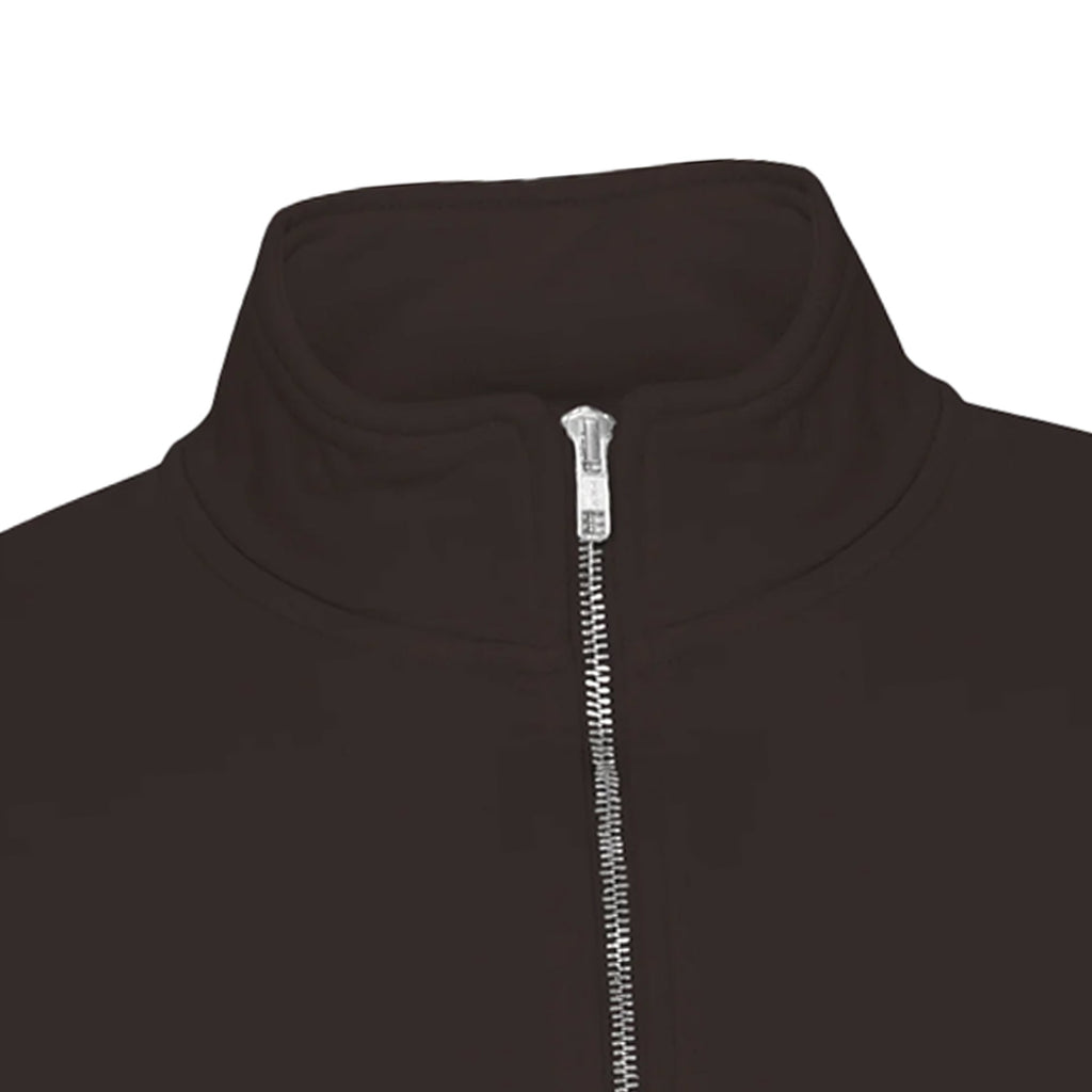 Organic Quarter Zip - Coffee Brown