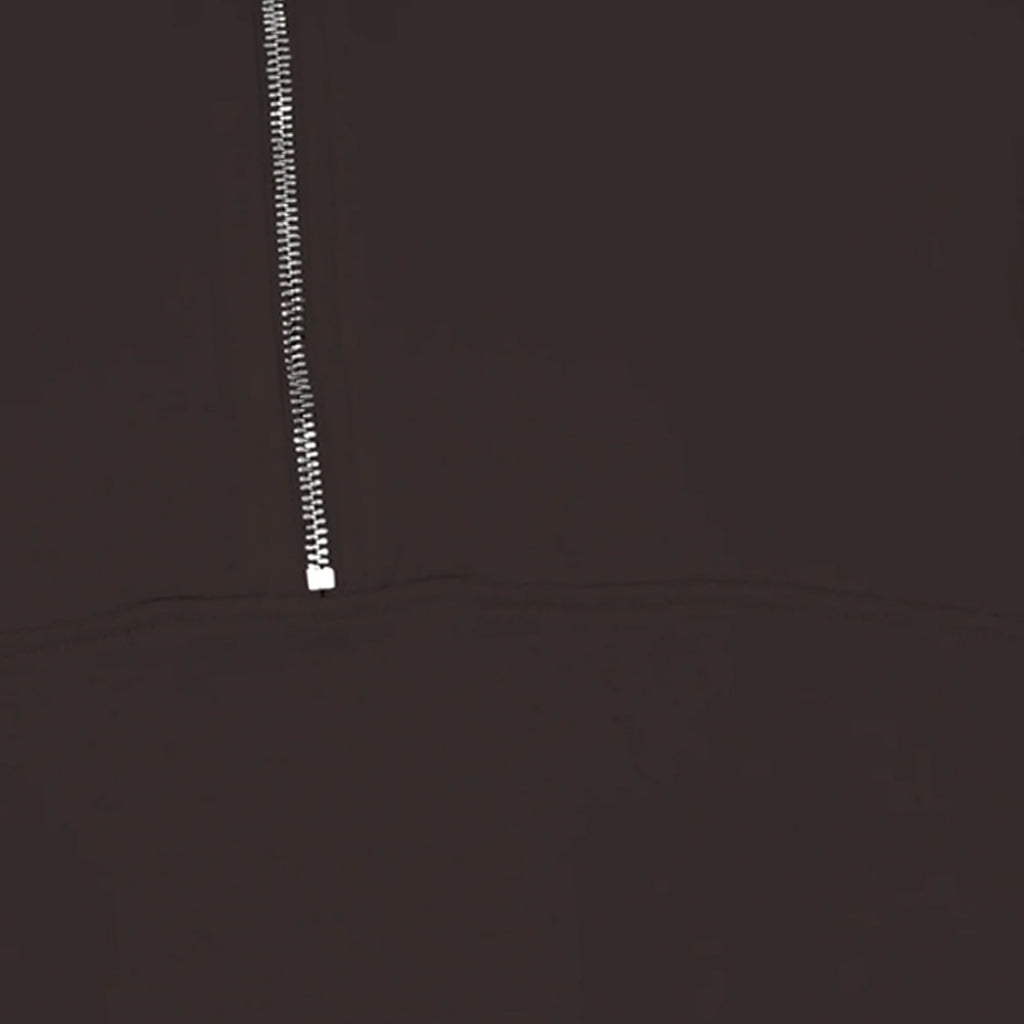 Organic Quarter Zip - Coffee Brown