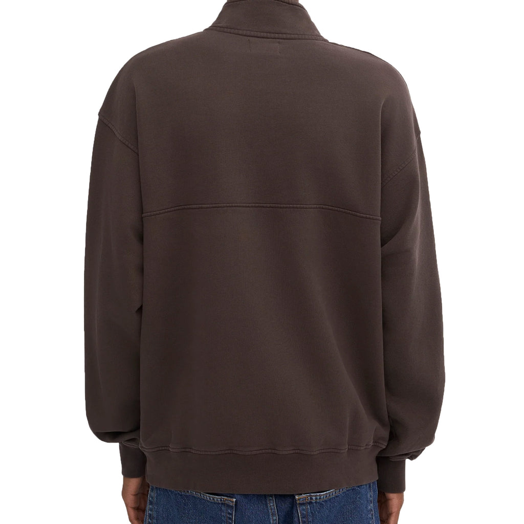 Organic Quarter Zip - Coffee Brown