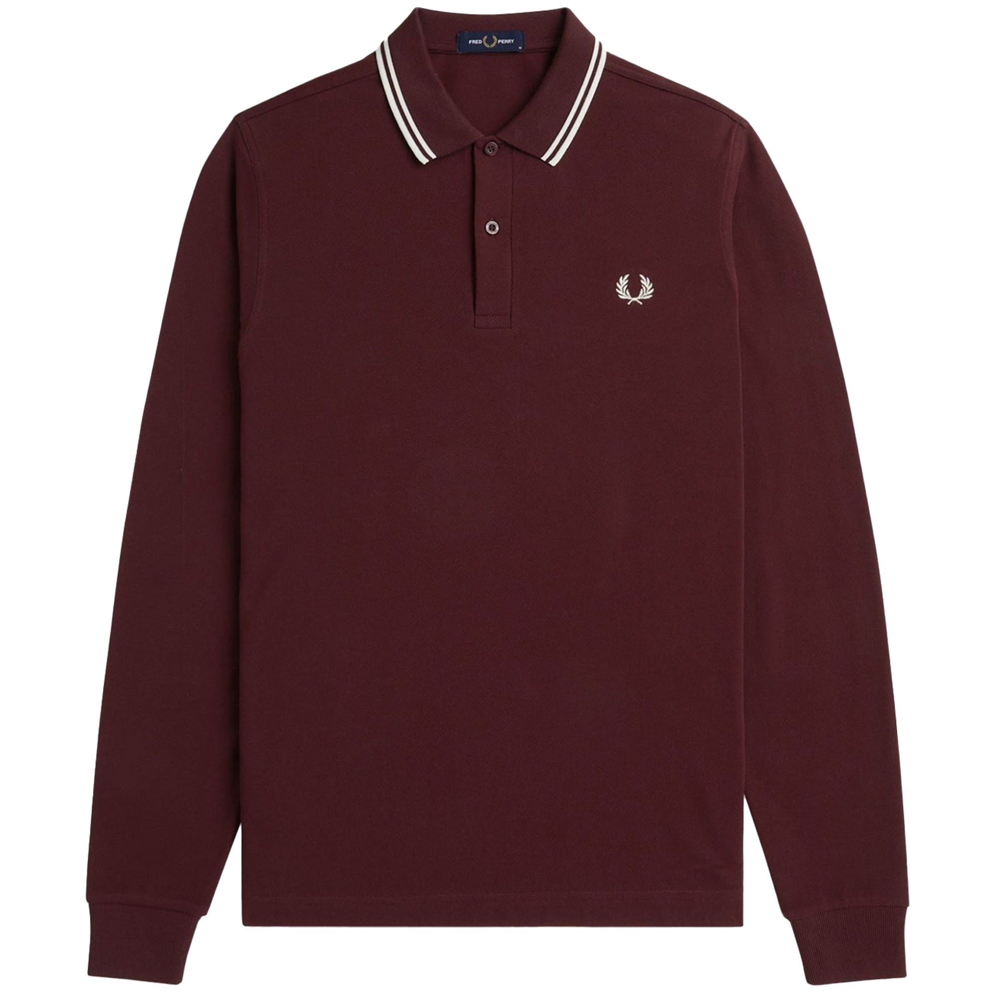 M3636 Twin Tipped Long Sleeve Polo Shirt - Oxblood