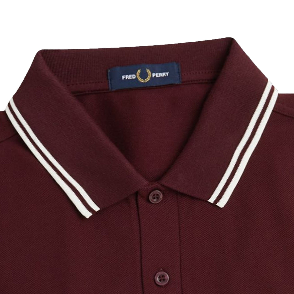 M3636 Twin Tipped Long Sleeve Polo Shirt - Oxblood
