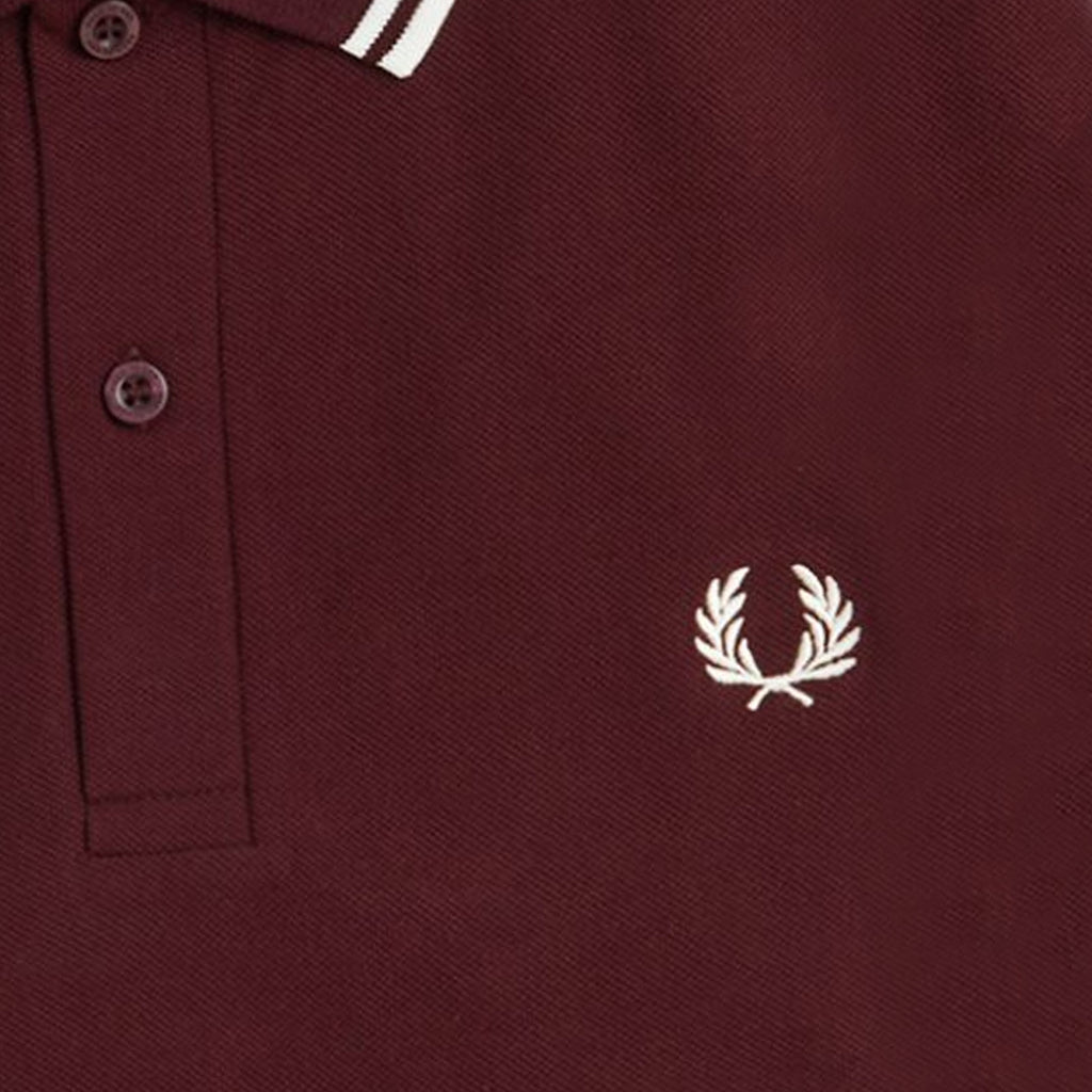M3636 Twin Tipped Long Sleeve Polo Shirt - Oxblood
