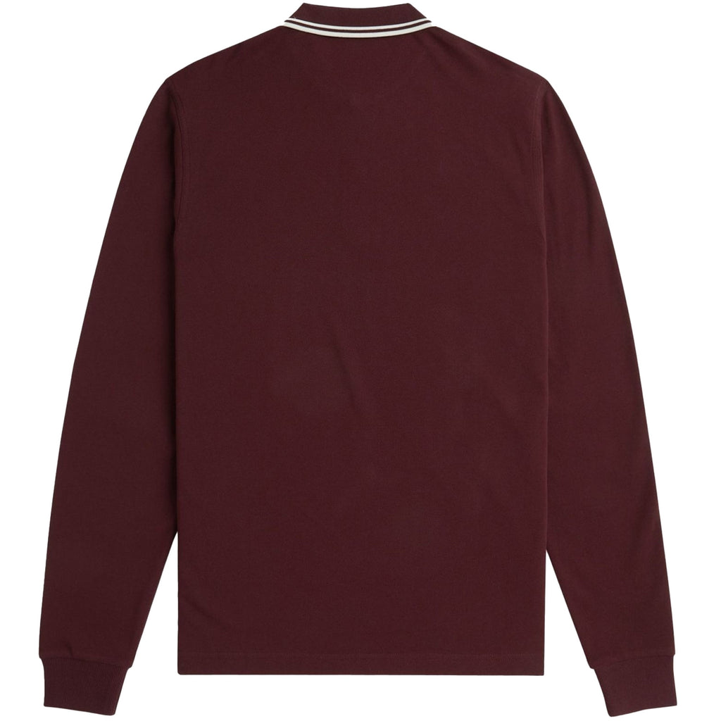 M3636 Twin Tipped Long Sleeve Polo Shirt - Oxblood
