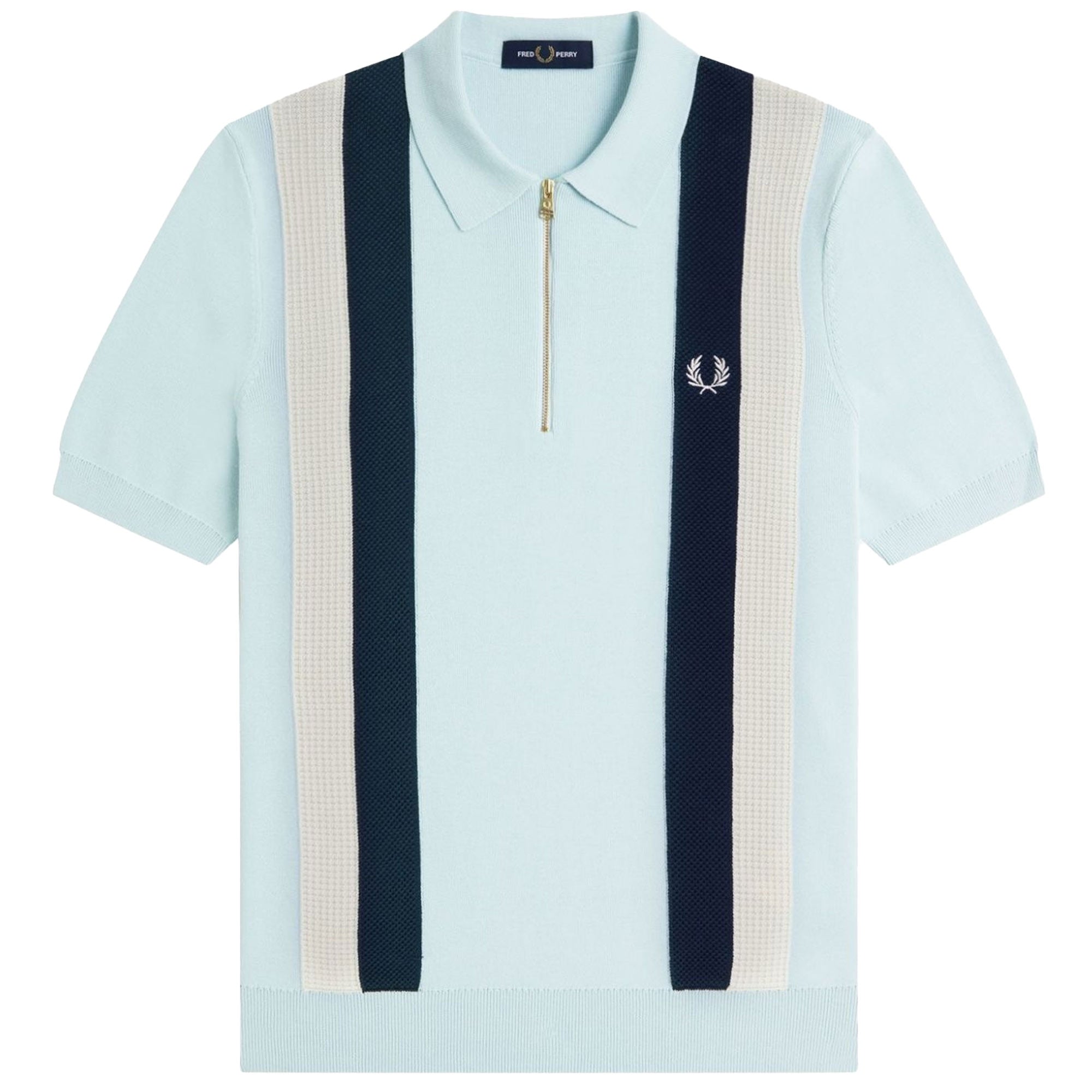 【別注】FRED PERRY RIB KNITTED SHIRT Fred Perry K1353 Multi Texture Knitted Shirt -K1353-R30 – Stuarts