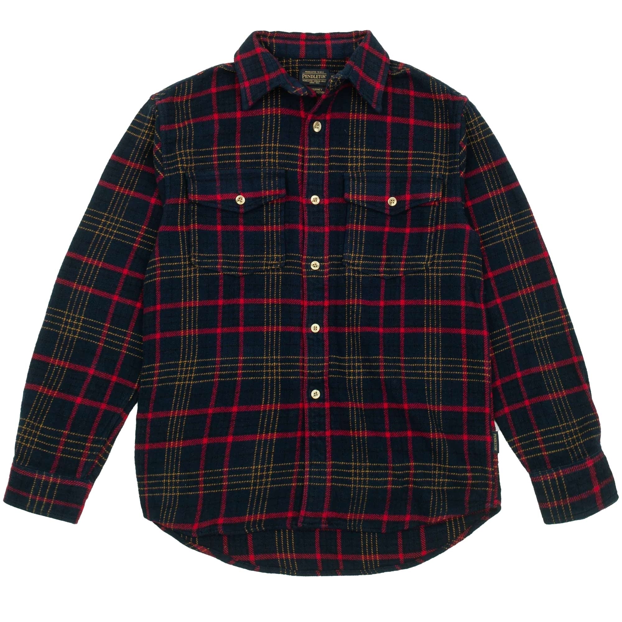 Pendleton Woolen Mills Big Pocket Check Shirt - Navy/Red – Stuarts