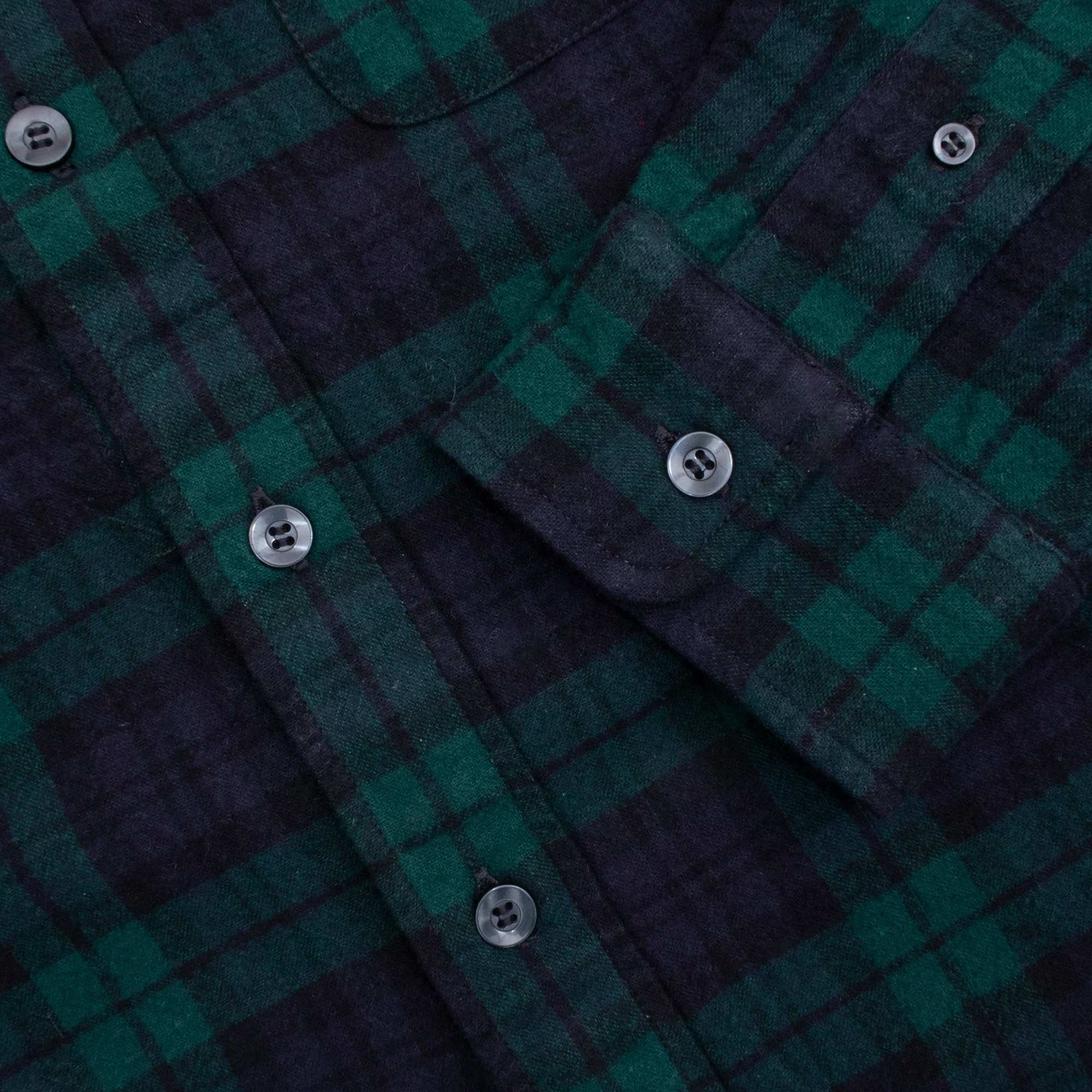Lined Collar Shirt - Black Watch Tartan
