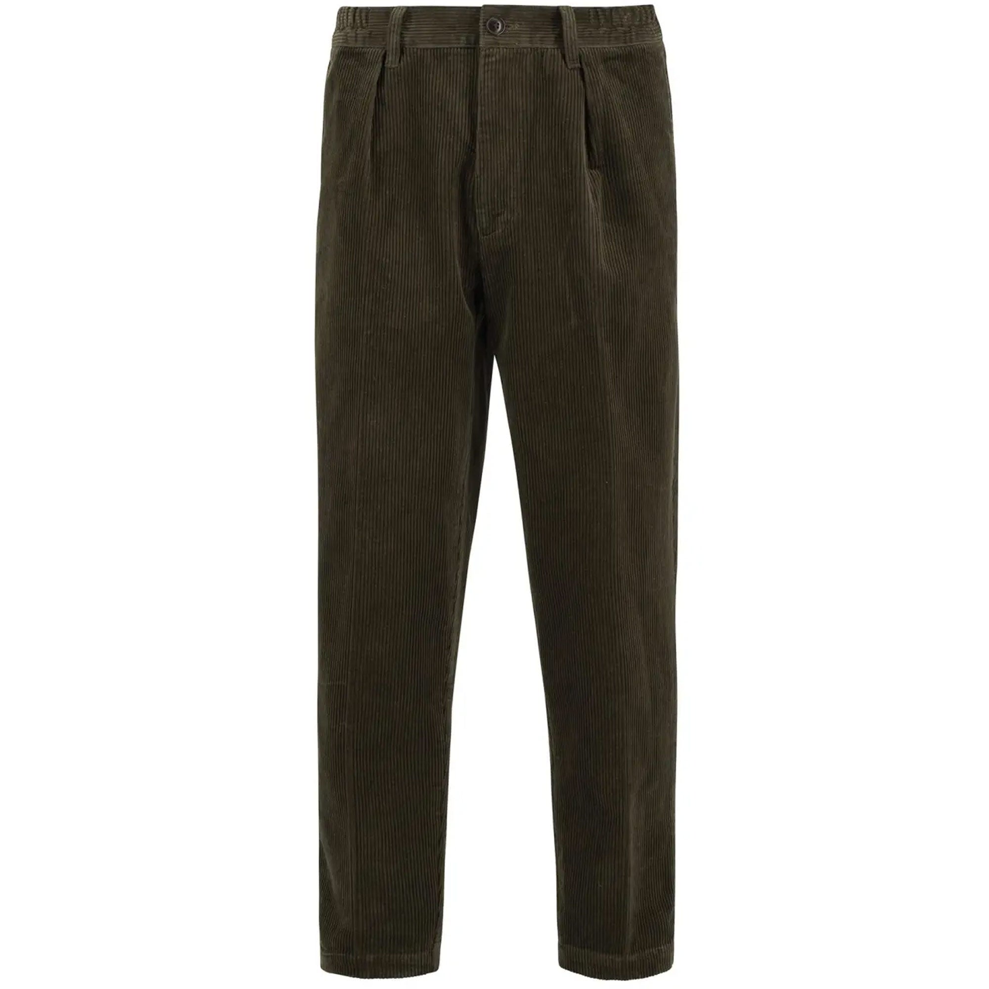 Barbour Elmbank Oversized Cord Trousers - Olive