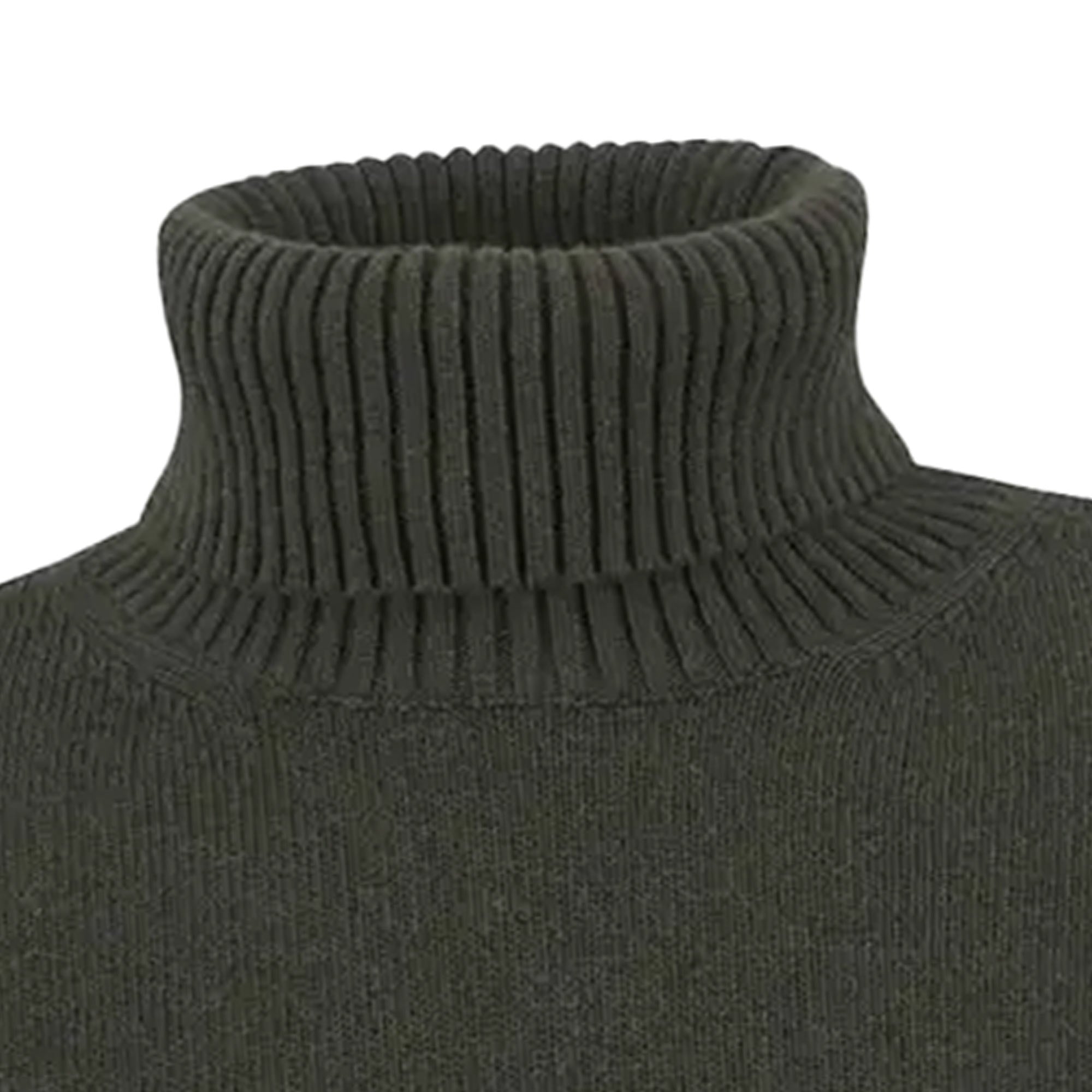 Barbour Kelp Roll-Neck Jumper - Olive