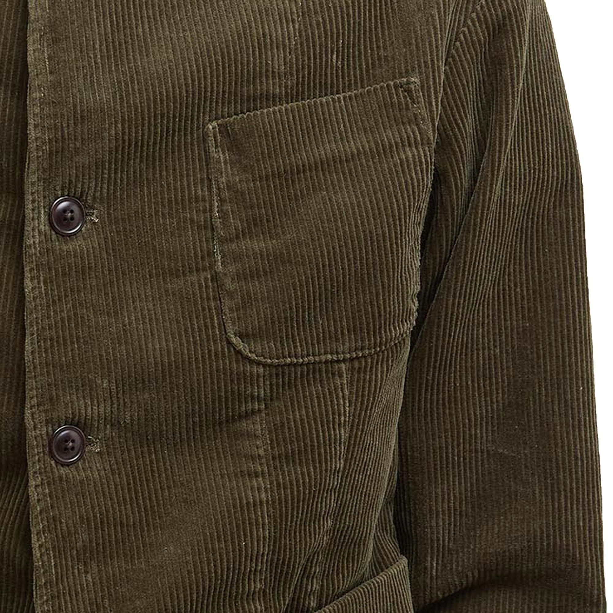 Barbour Elmbank Oversized Cord Blazer - Olive