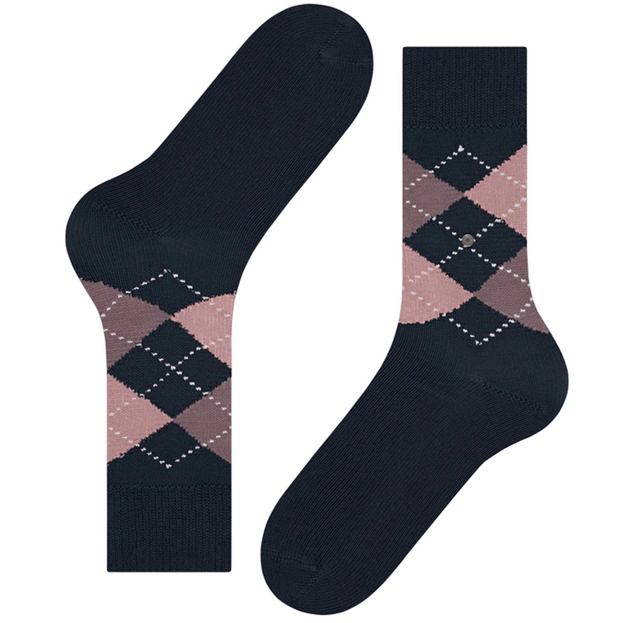 Preston Socks - Navy/Pink