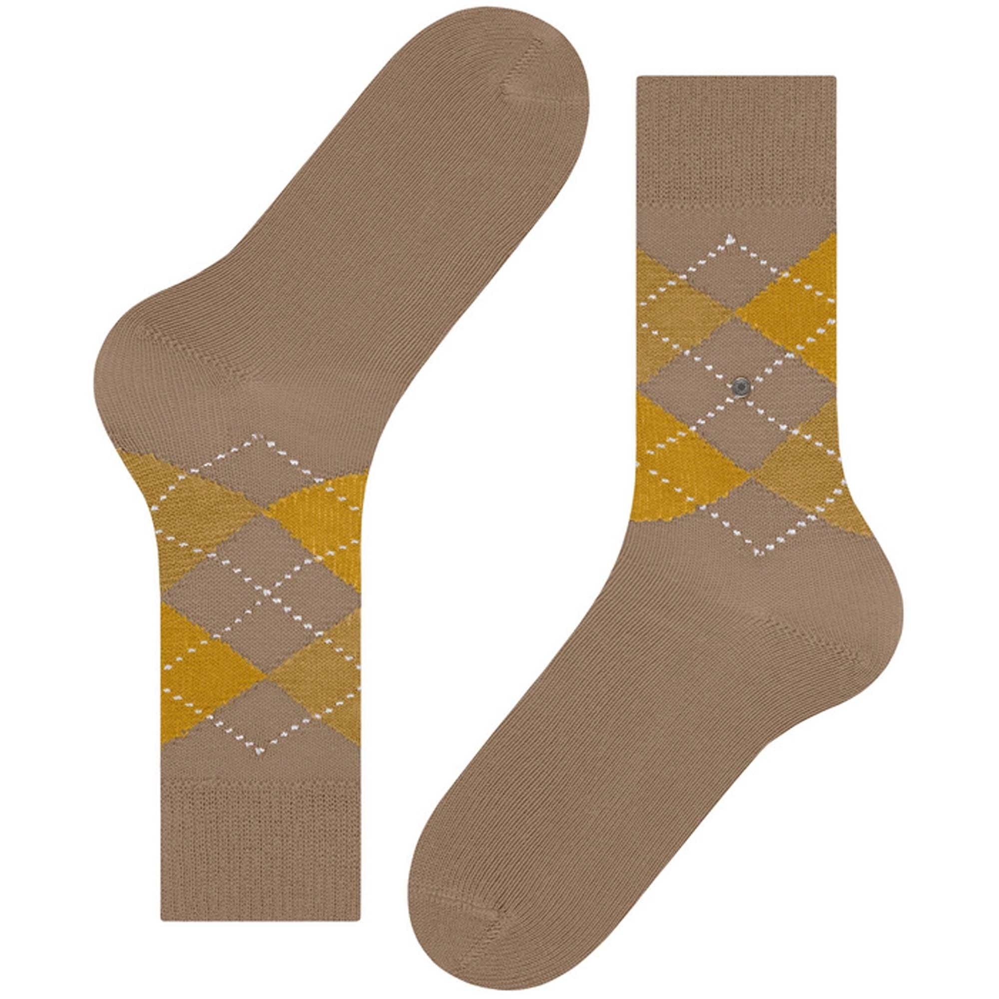 Preston Socks - Beige/Yellow