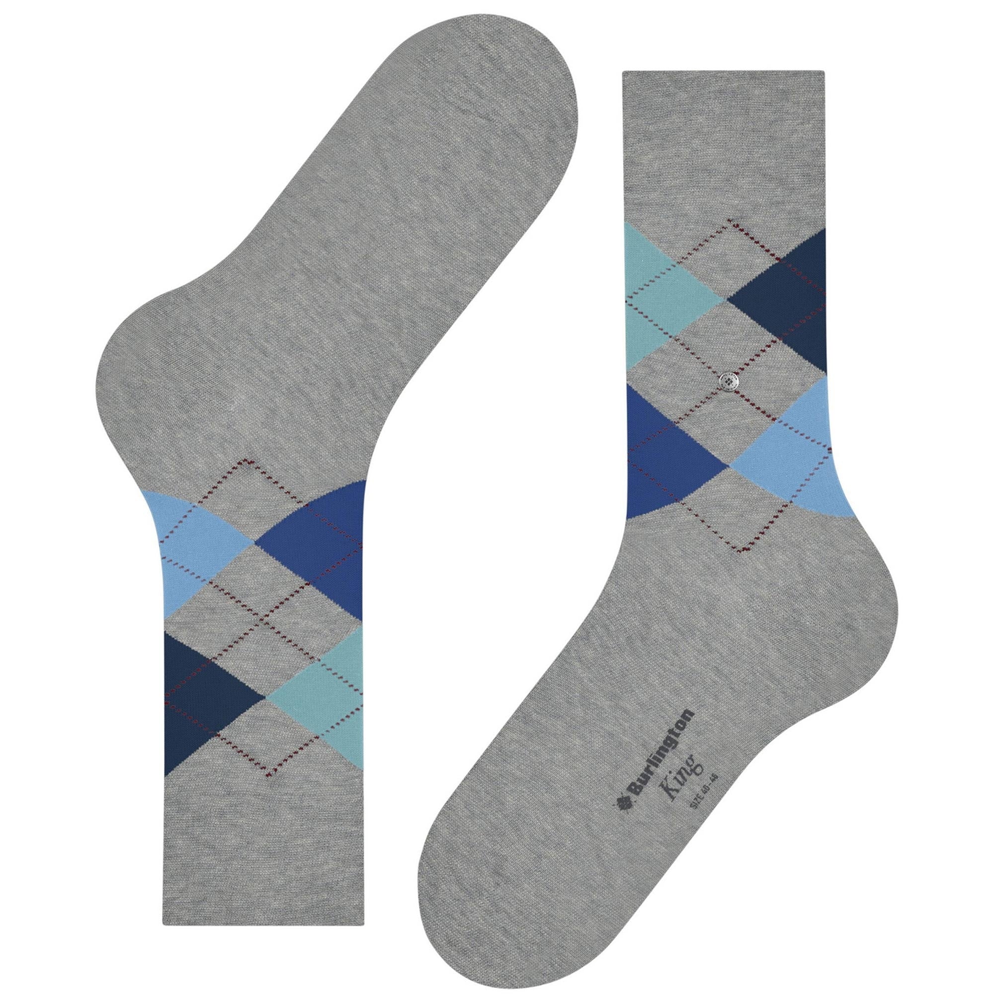 King Socks - Grey/Blue