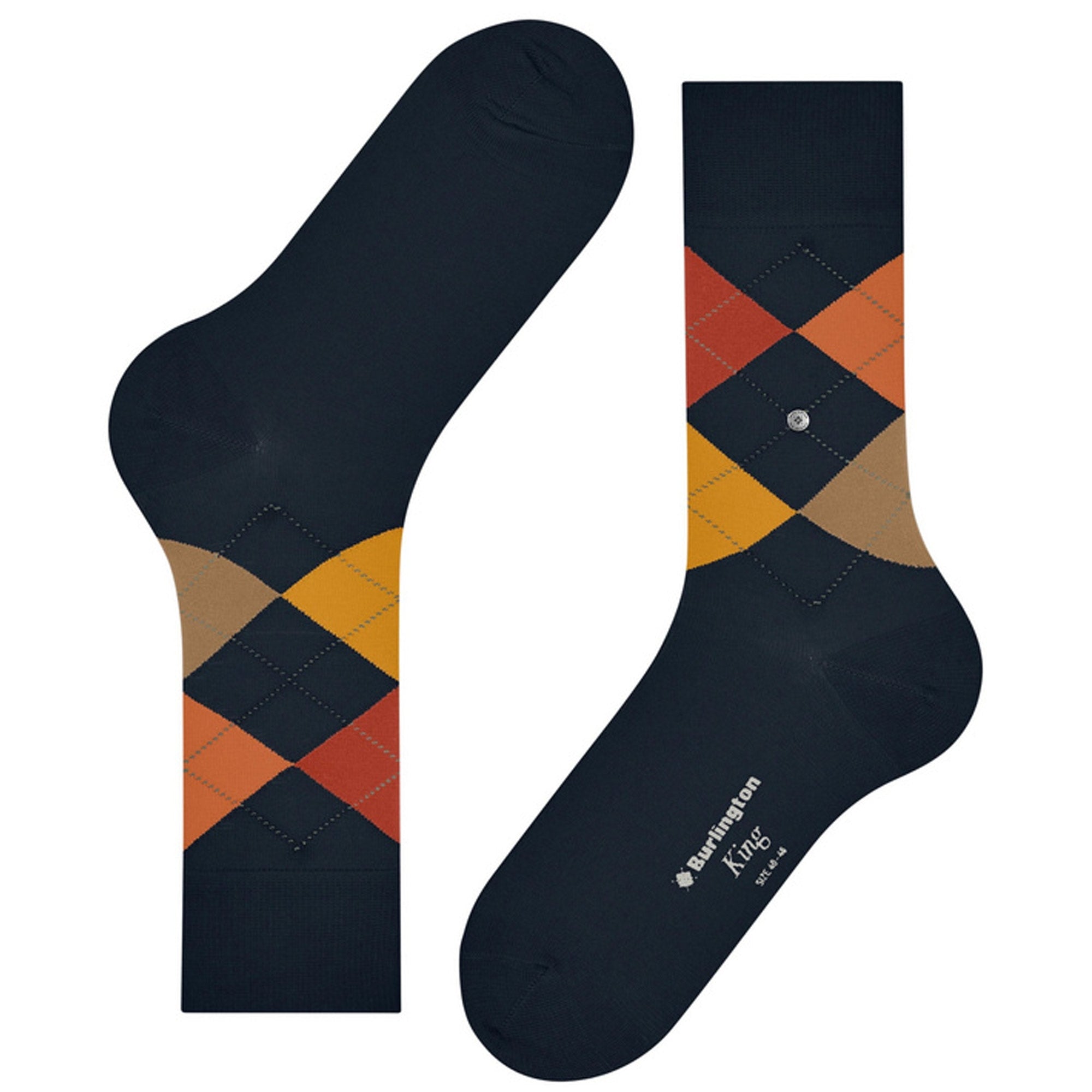King Socks - Navy/Yellow