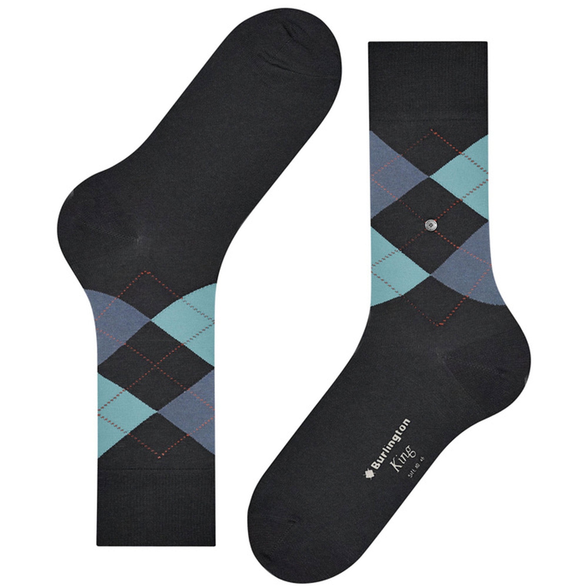 King Socks - Dark Grey/Blue