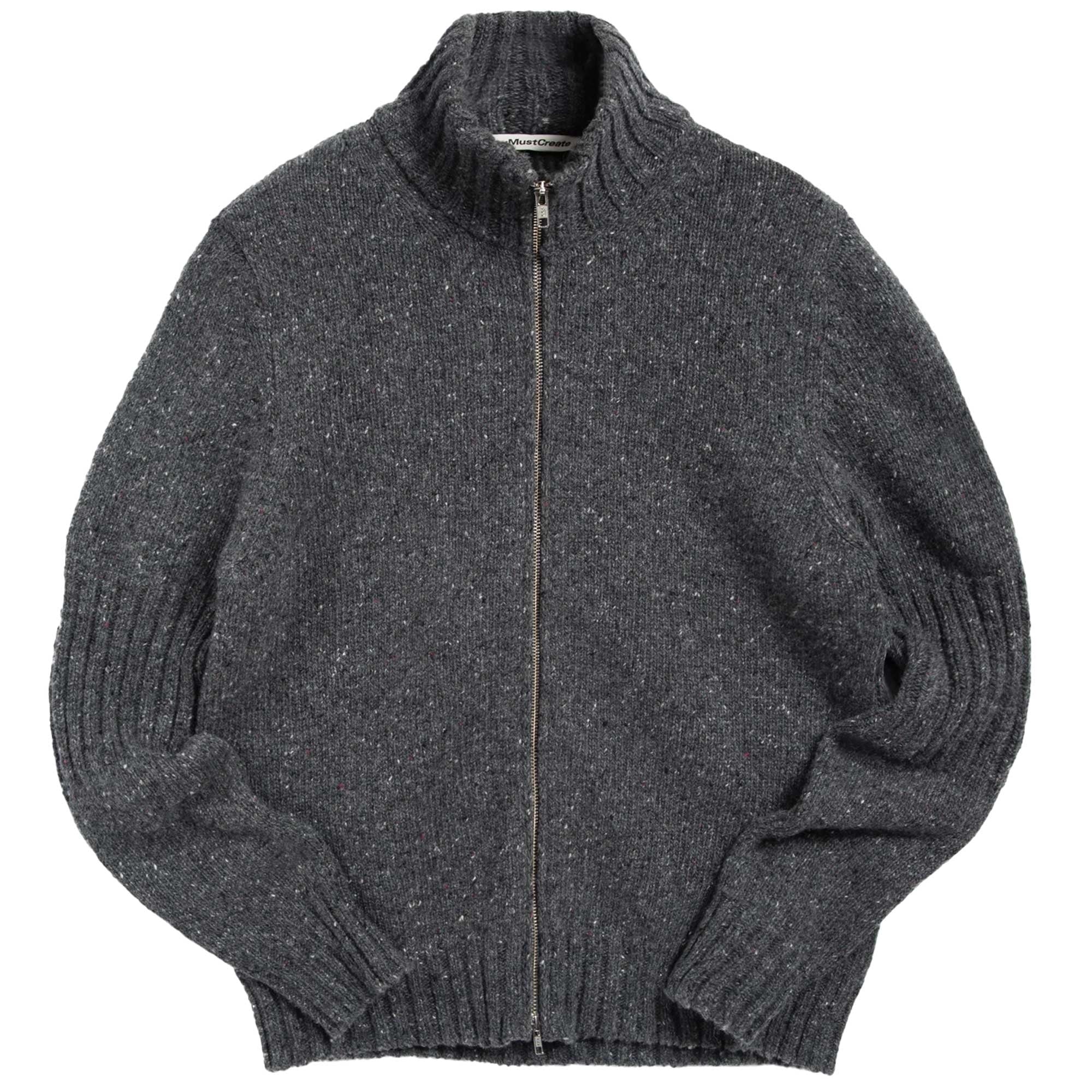 Nova Zip Cardigan - Charcoal