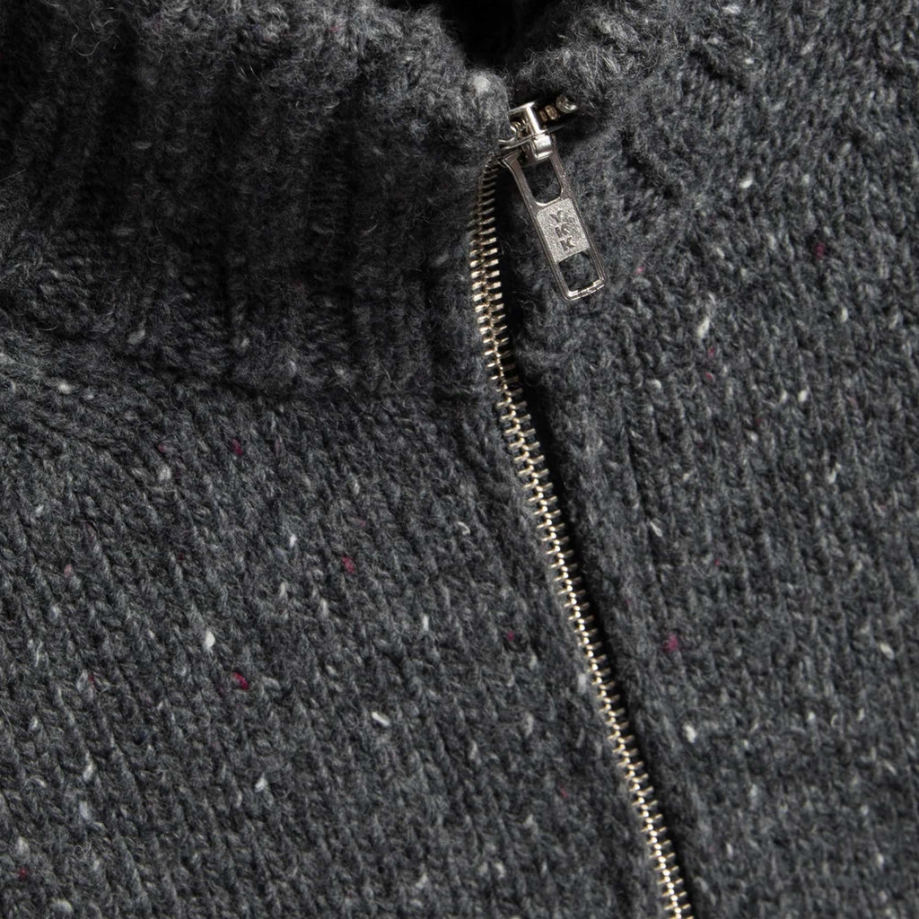 Nova Zip Cardigan - Charcoal