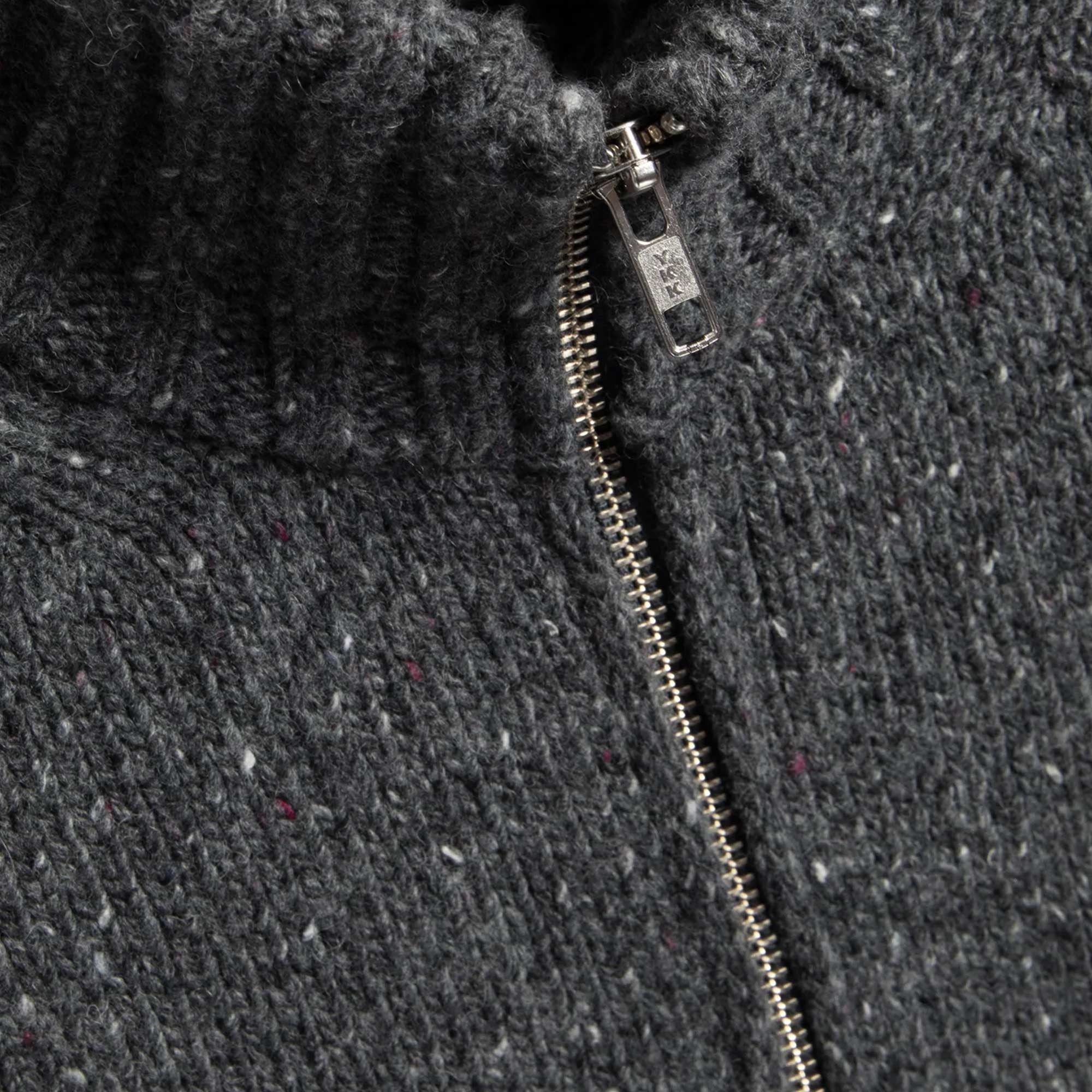 Nova Zip Cardigan - Charcoal