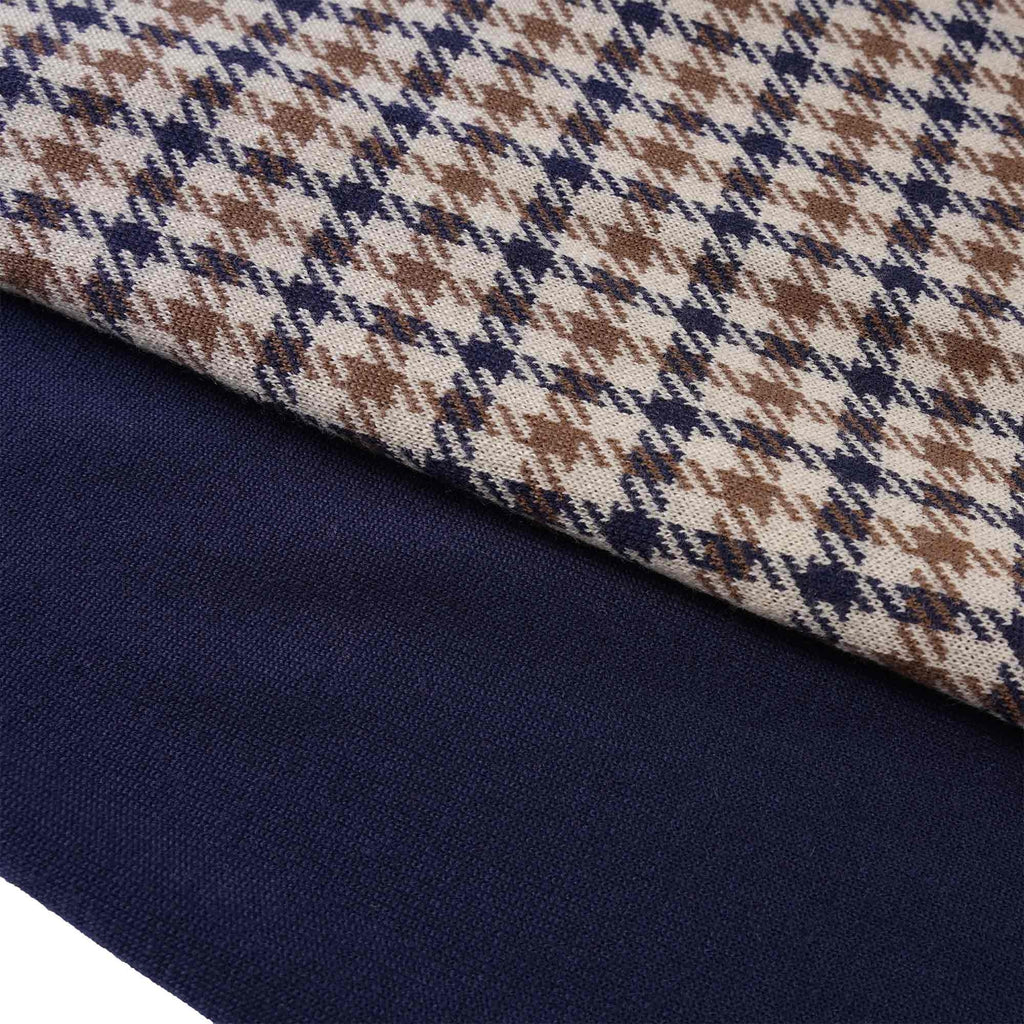 Aquascutum Active Check Sweater - Navy