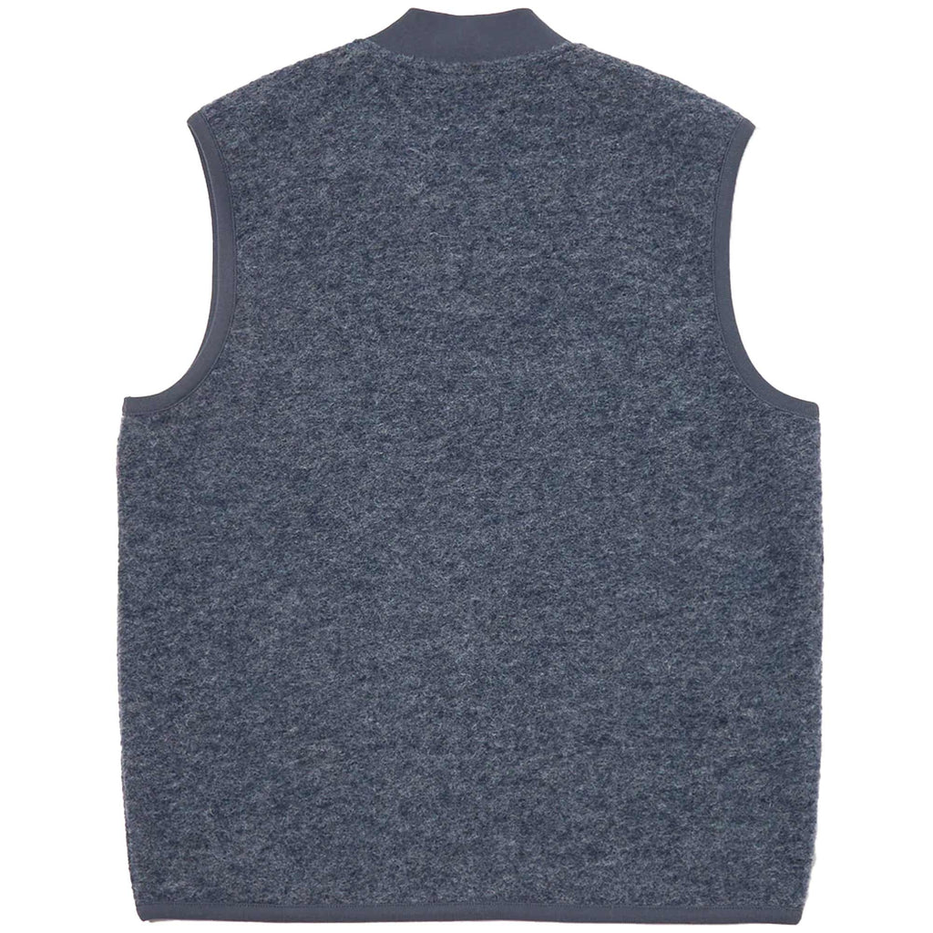Universal Works Zip Waistcoat - Slate Blue