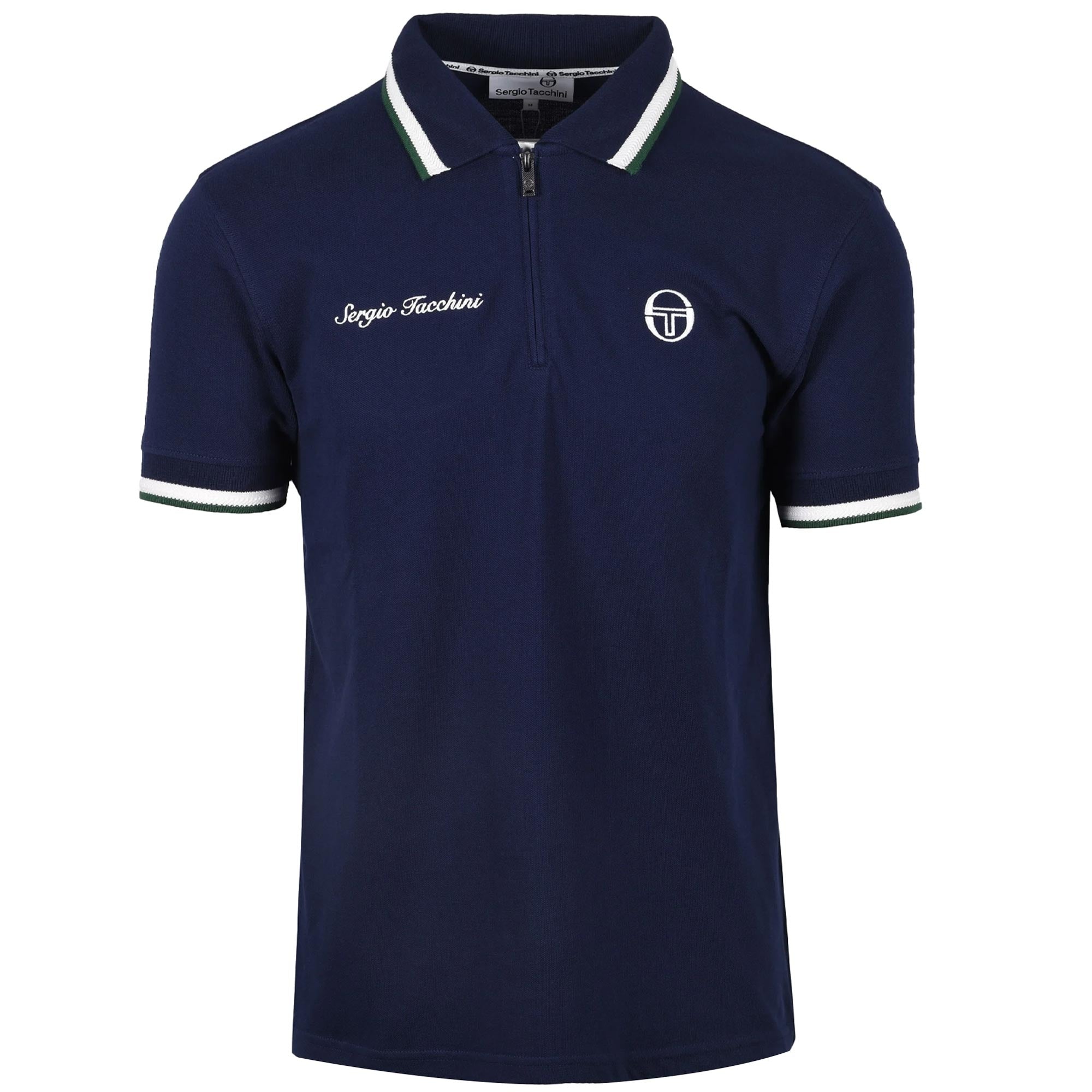 Sergio Tacchini Nanto Zip Neck Polo Shirt - 21203-225 – Stuarts London