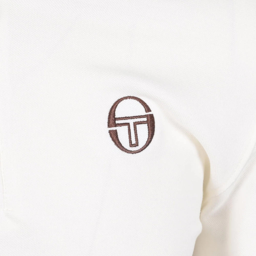 Sergio Tacchini Nanto Zip Neck Polo Shirt - Gardenia